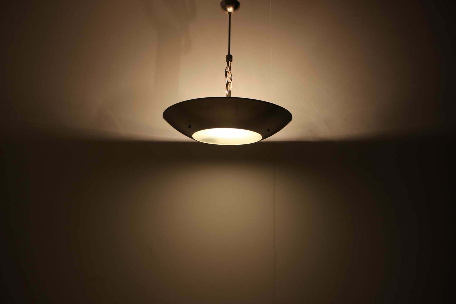 Lighting Art Deco Chrome Pendant Light By Designer Franta Anyz, Czechoslovakia, 1930's photo