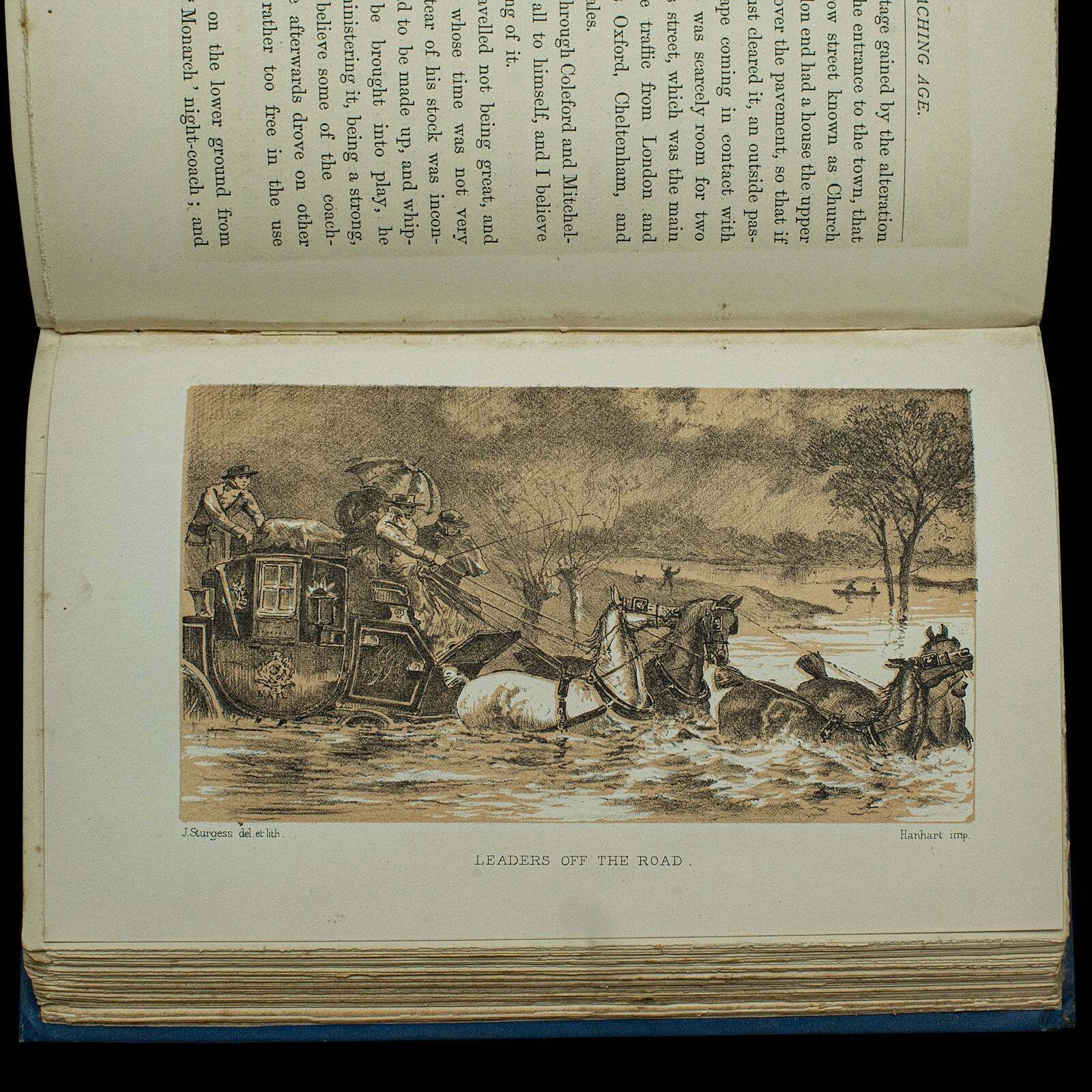 Home Decor Antique Book, The Coaching Age, Stanley Harris, English, Hard Bound, Victorian photo