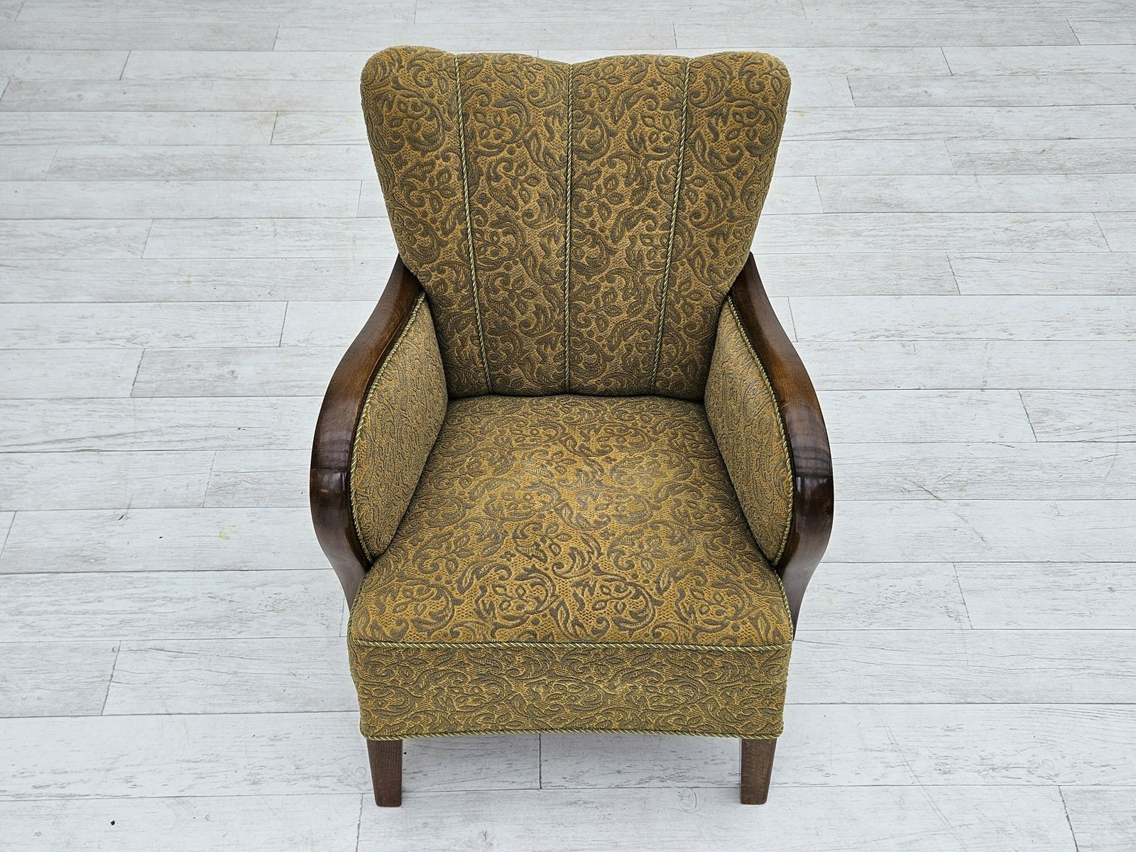 1950 60s, Danish Design, Armchair, Original Very Good Condition. photo vintage