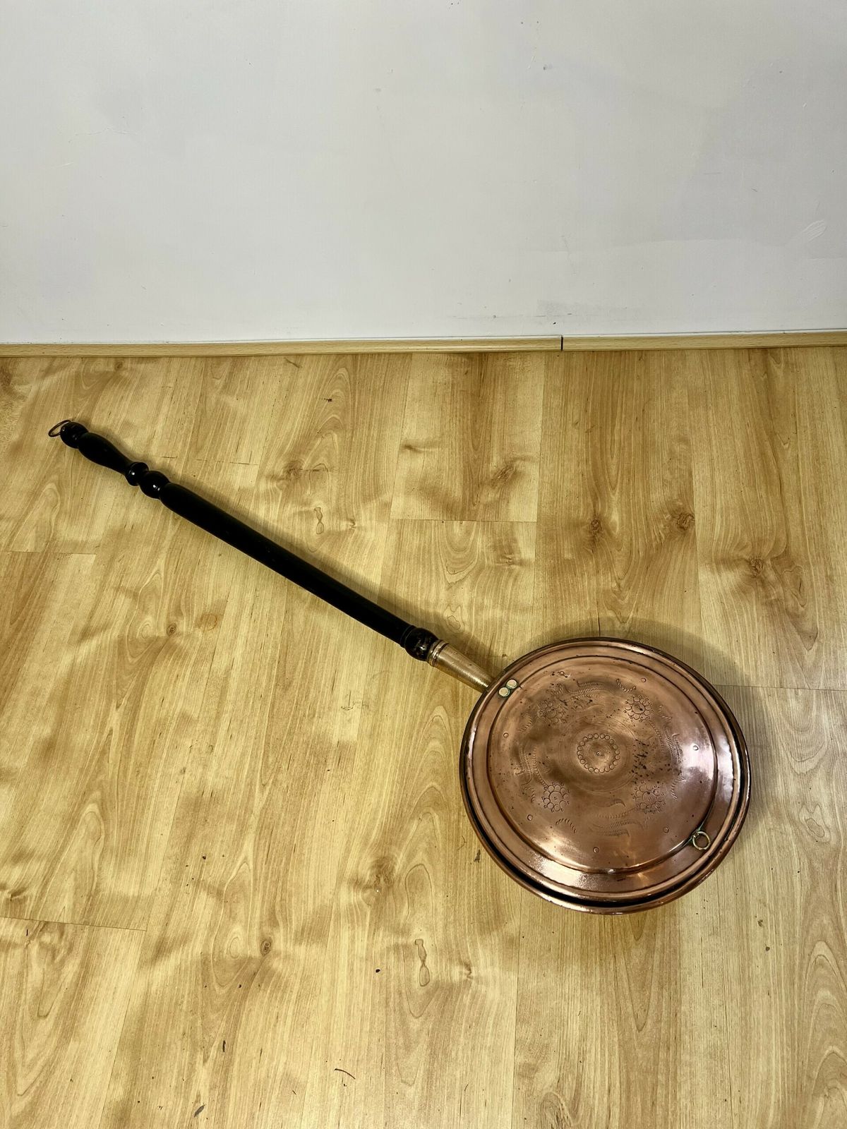 Antique George III Copper Warming Pan photo Home Decor