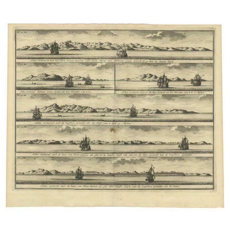 Various Coastal Views Of New Ireland Valentijn 1726