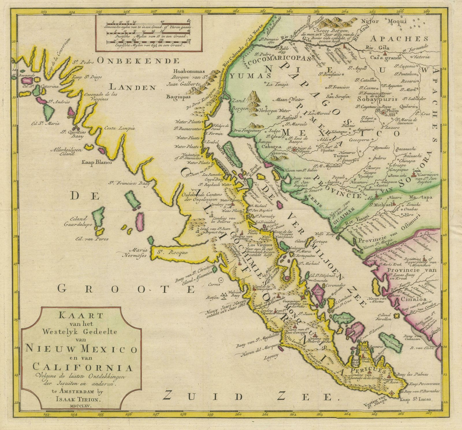 Antique Map Of Baja California And Parts Of Alta California, Arizona And Sonora photo for sale