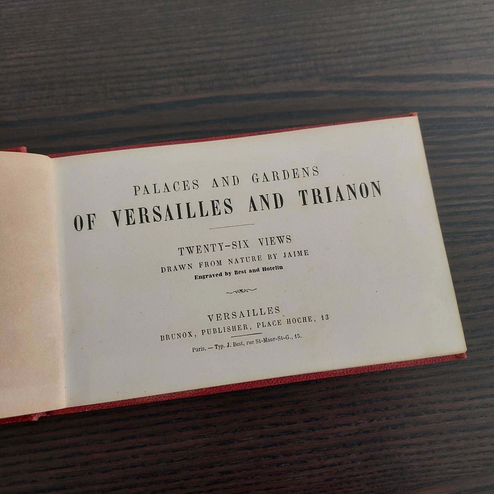 Small Book With 26 Views Of The Palaces And Gardens Of Versailles And Trianon photo furniture
