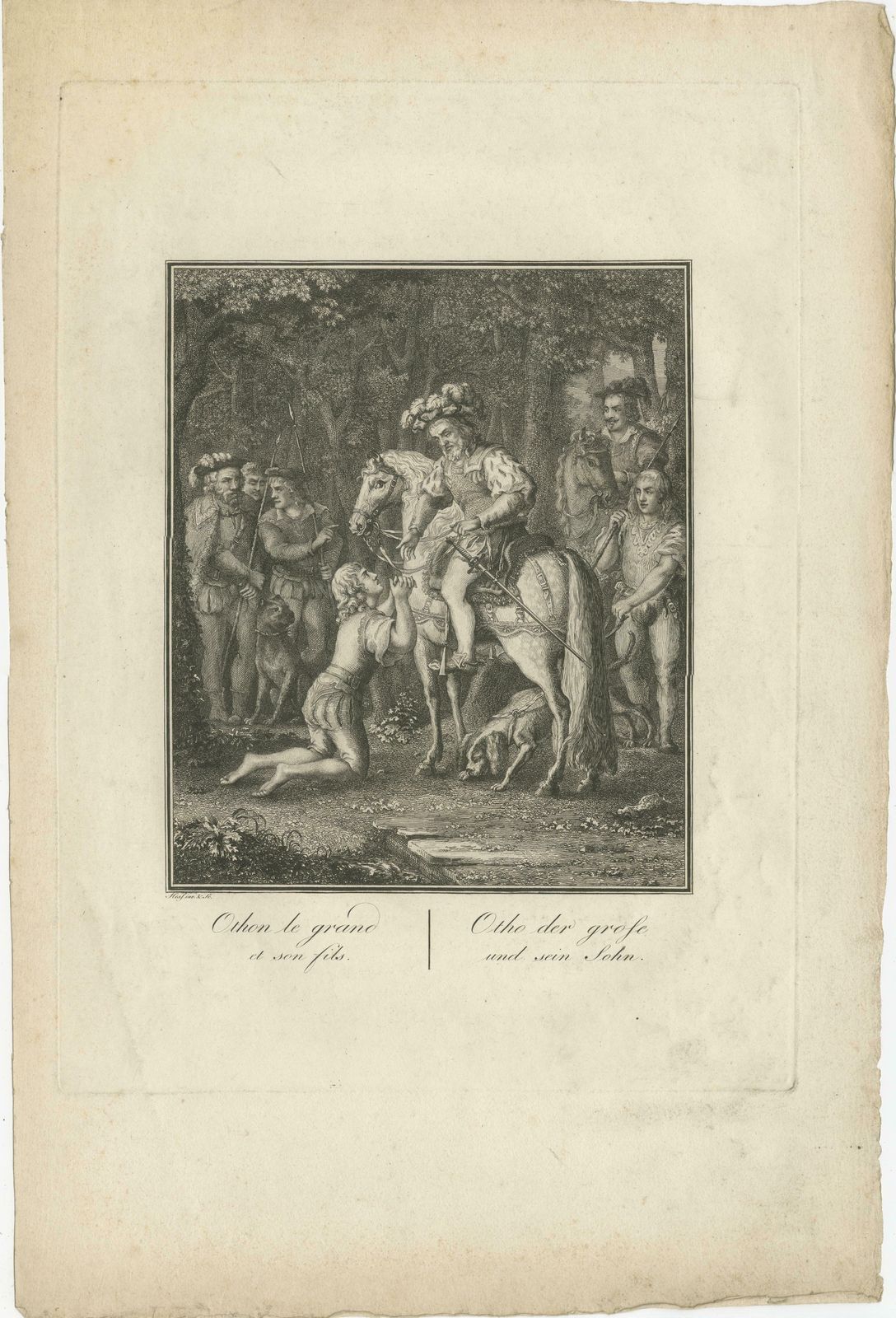 Set Of 7 Antique Prints Illustrating Various Historic Events photo for sale