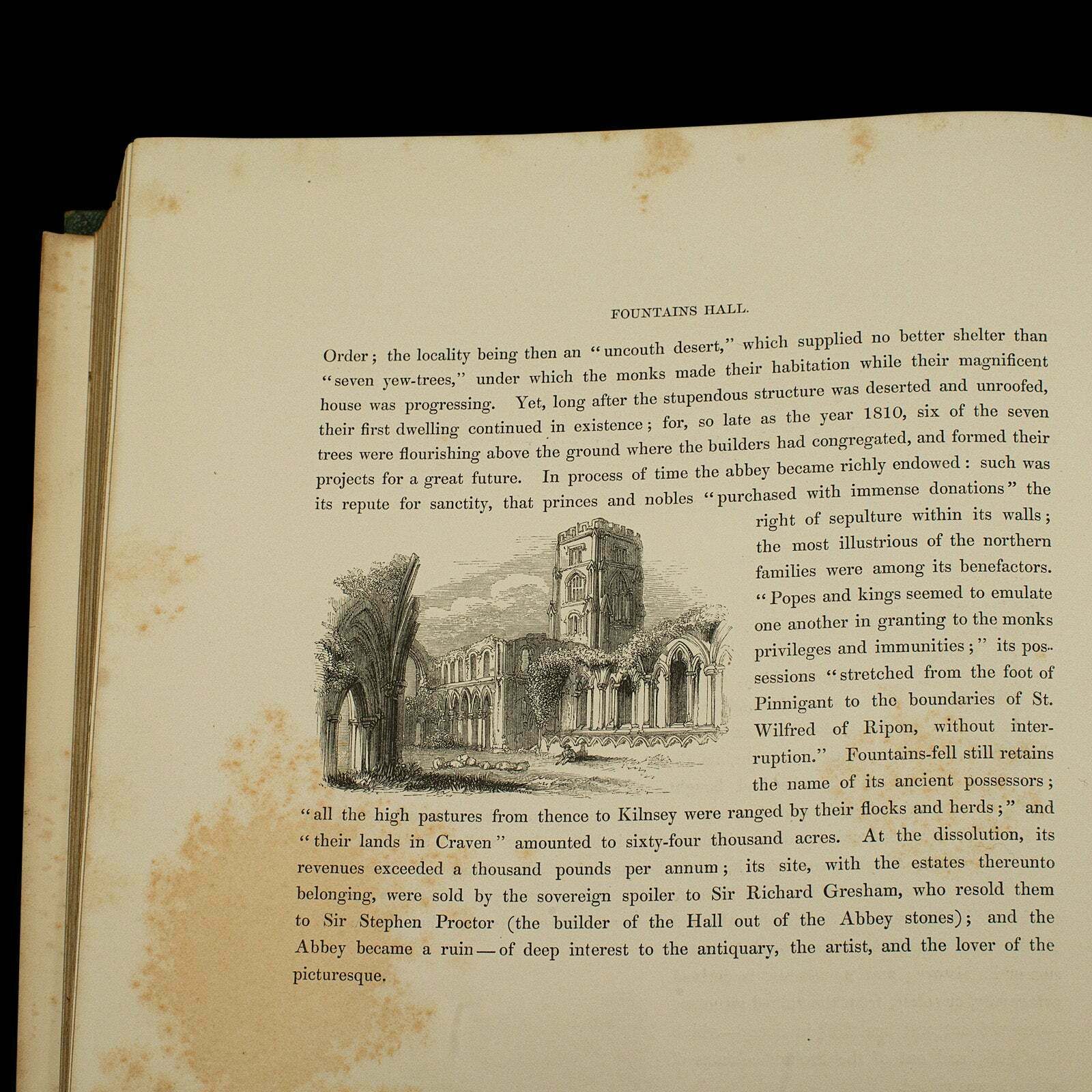 345.0 Large Antique Book Of Baronial Halls Volume 1, Reference, English, Mid Victorian photo