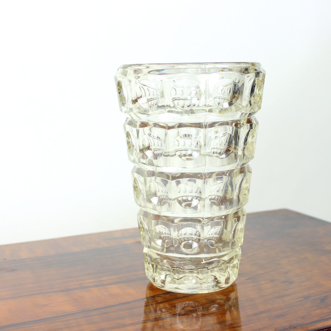 Mid Century Vase By Frantisek Peceny For Hermanova Hut, 1963 photo vintage