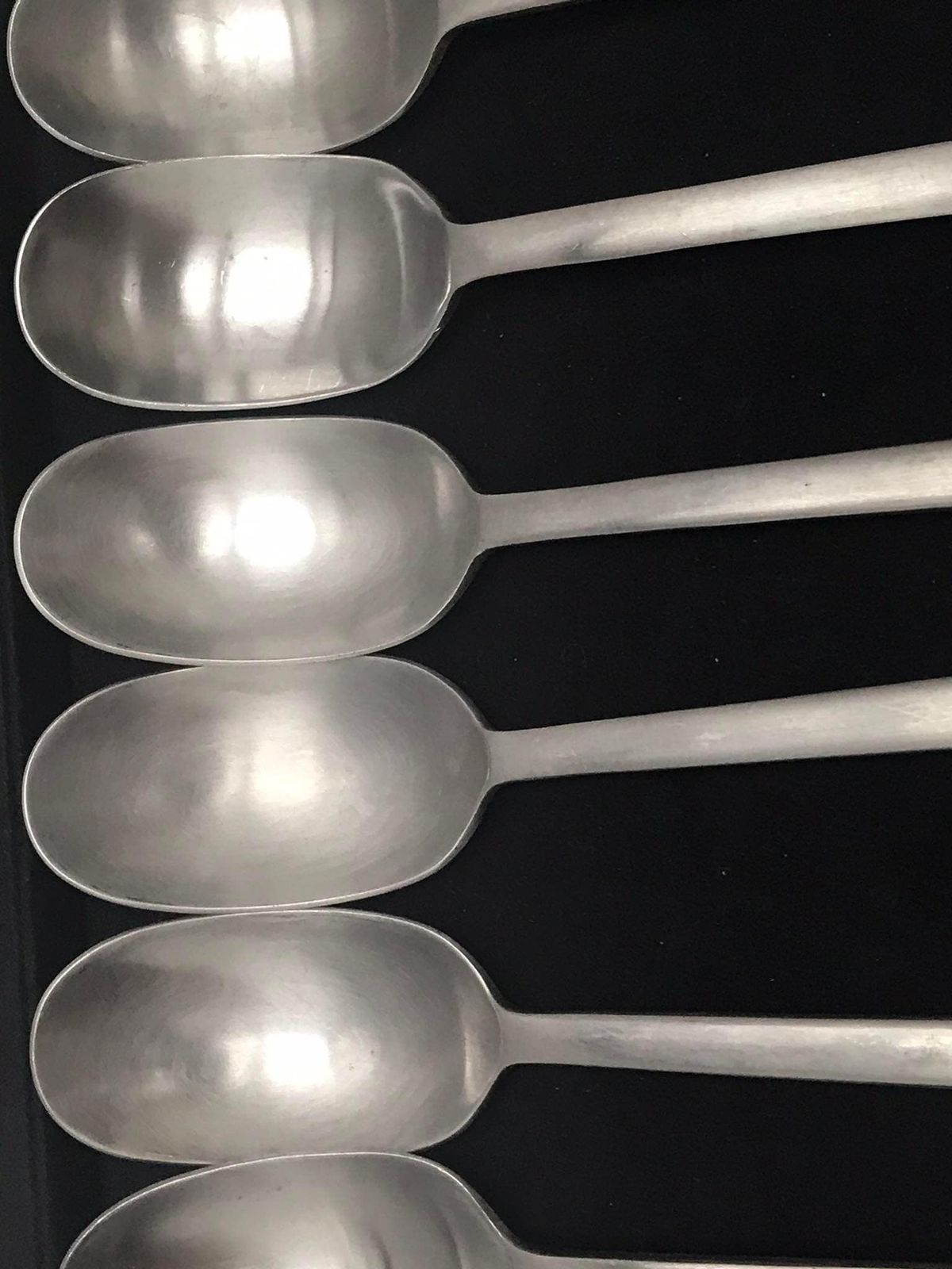 Vintage Ikea Data Soup Spoons 9 Flatware Stainless Steel Carl Gustaf Jahnsson Spoons photo Home Decor