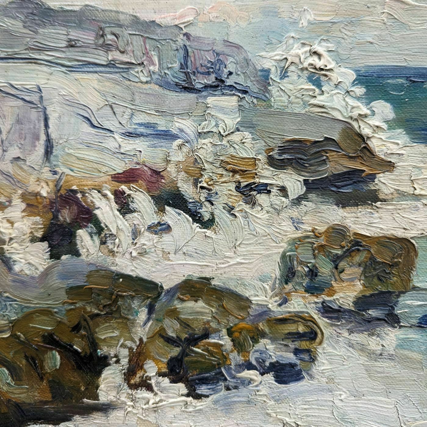 Marine Seaside Marseille By Albert Boussion 1918 photo furniture