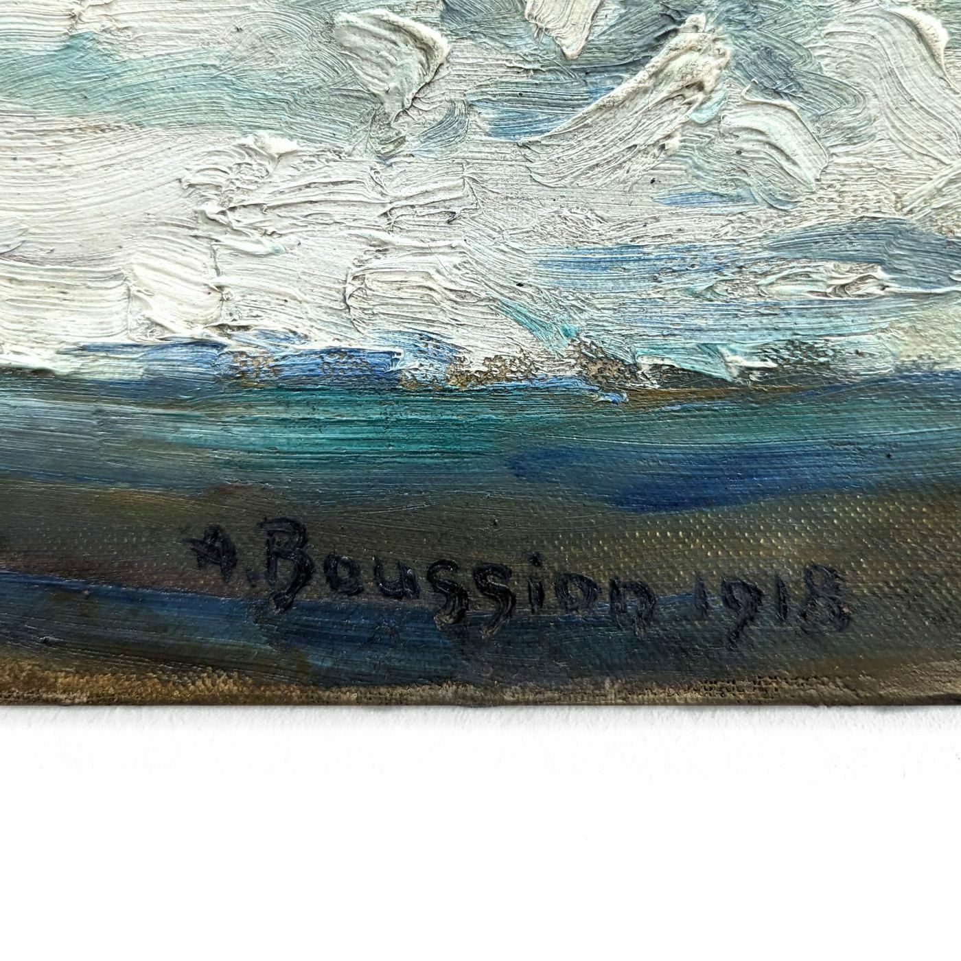 Marine Seaside Marseille By Albert Boussion 1918 photo Art