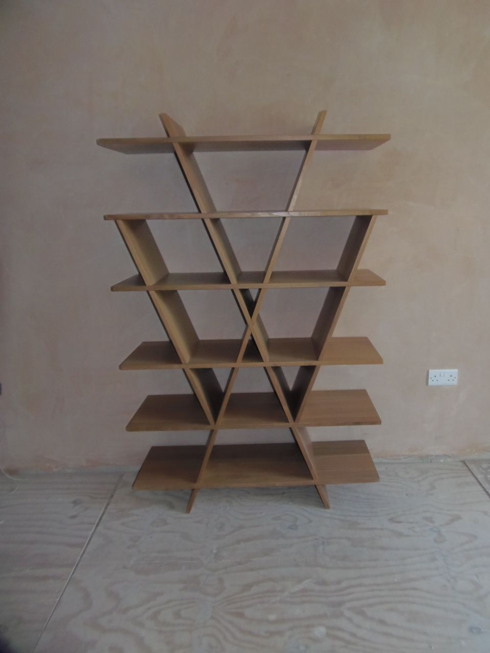 photo furniture Contemporary Angular Bookshelf / Display Unit .