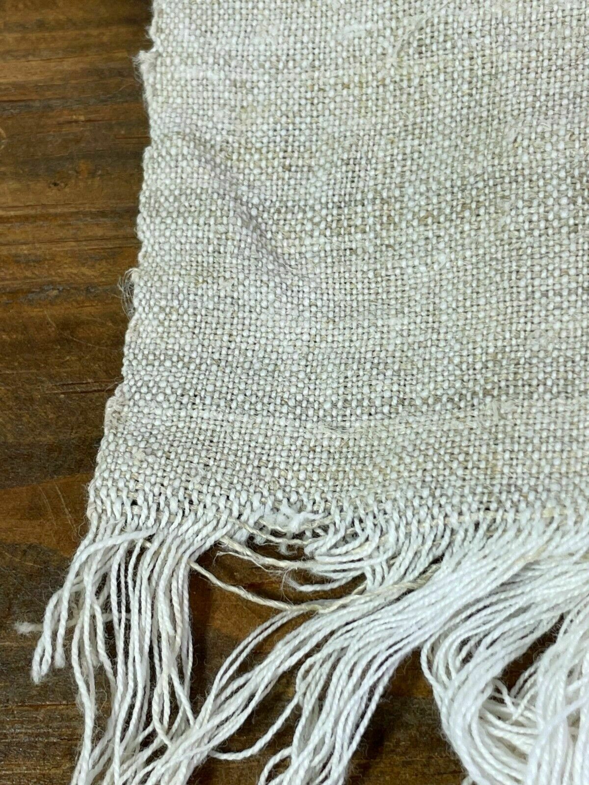 Large Vintage Antique French Hungarian Hemp Linen Table Cloth Upholstery Fabric photo 60.0