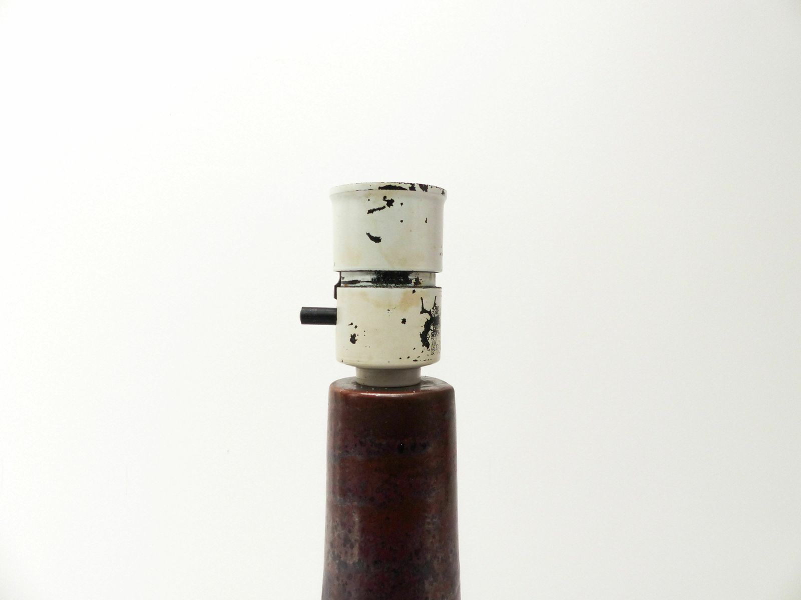 Scandinavian Oxblood Ceramic Lamp Désirée Stentoj 1970 photo buy