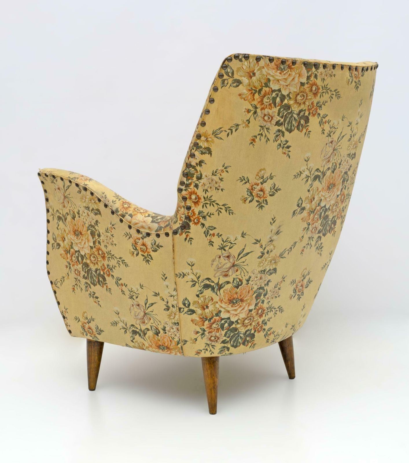 photo furniture Attributed To Gio Ponti Mid Century Modern Italian Armchairs By Isa, 1950s, Pair
