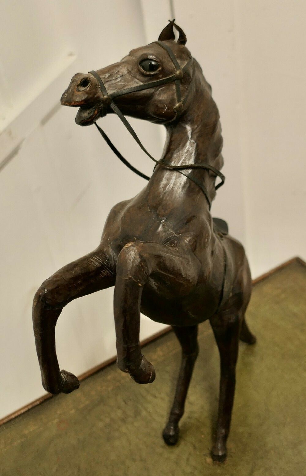 Arts And Crafts Leather Model Of A Horse