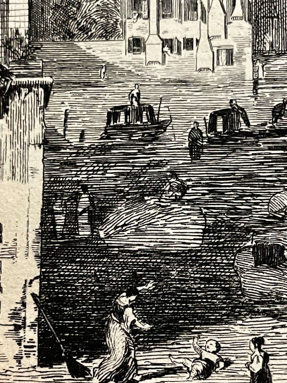 An Original Etching After Canalettos " The Stone Masons Yard" photo Art