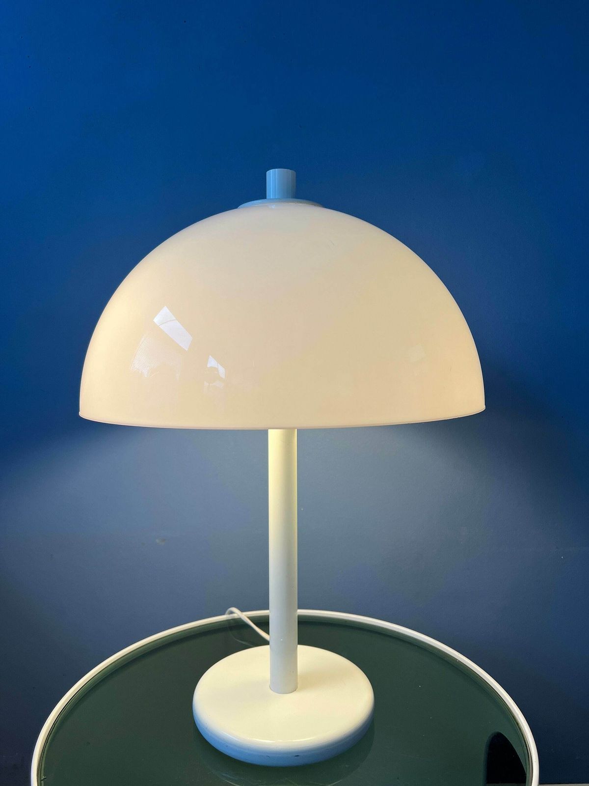 Witte Mid Century Mushroom Dijkstra Tafellamp photo Verlichting