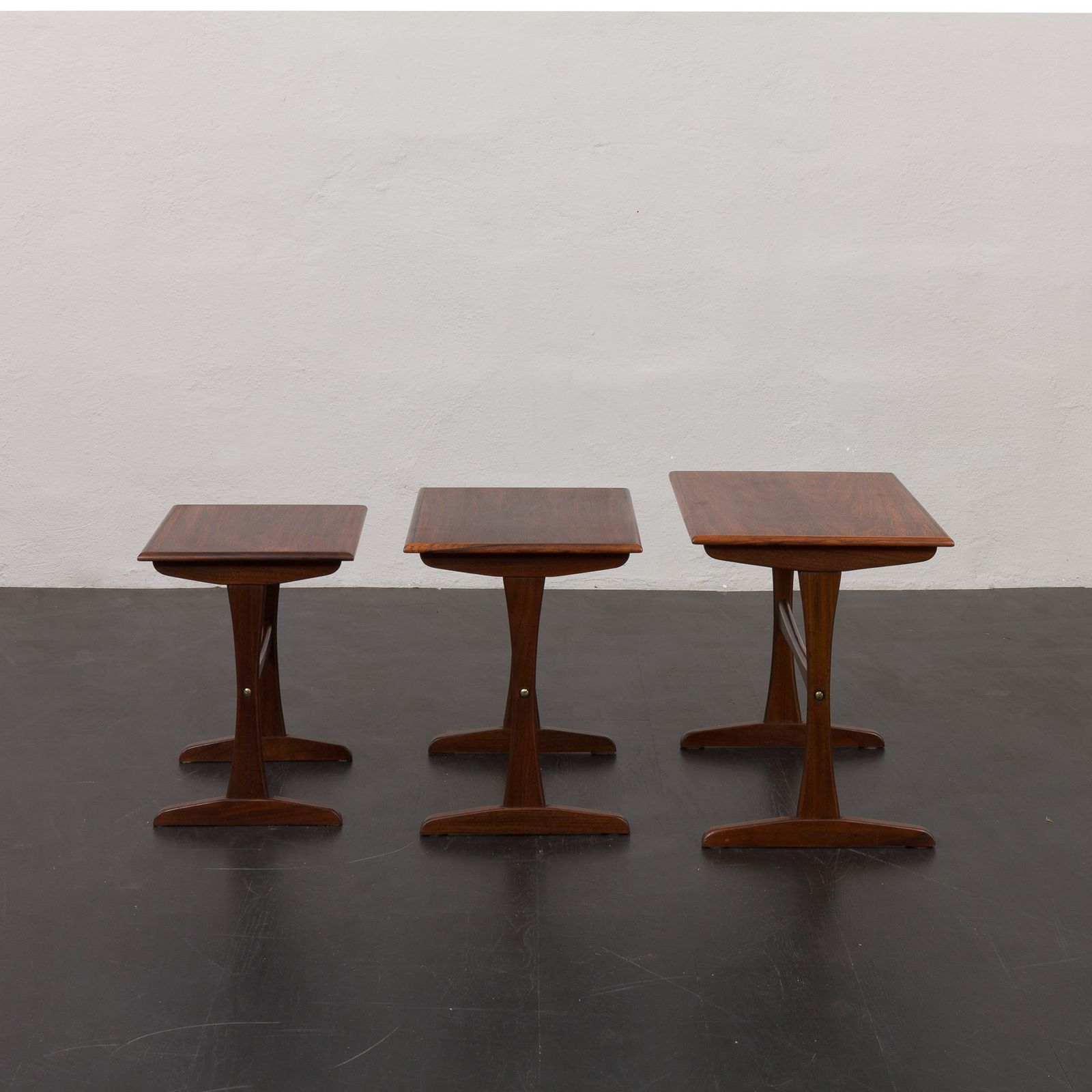 Kai Kristiansen Rosewood Nesting Tables For Vildbjerg Möbelfabrik, Denmark 1960s photo vinterior