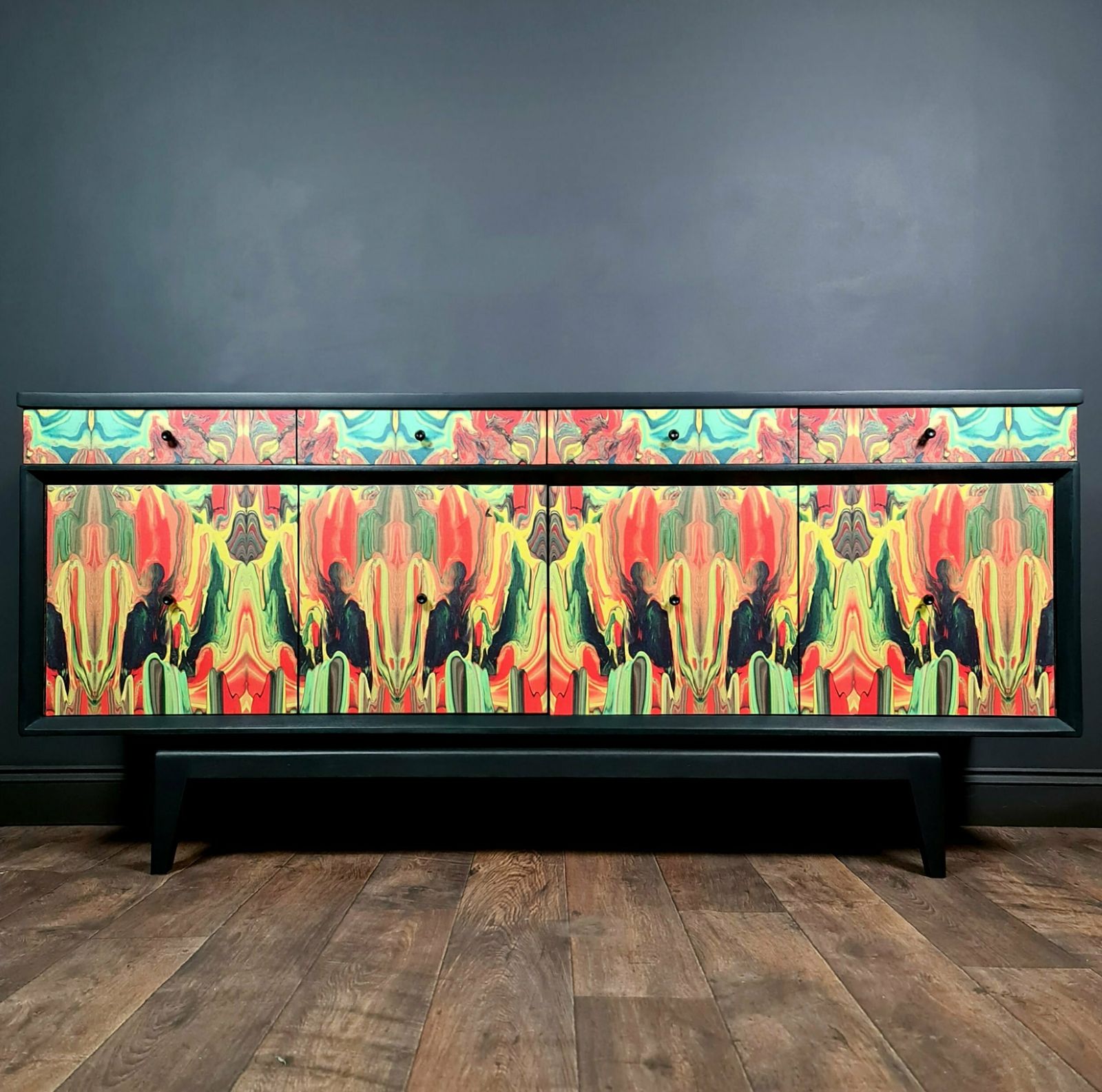 Mid Century Lebus Sideboard With Cocktail Section. photo for sale