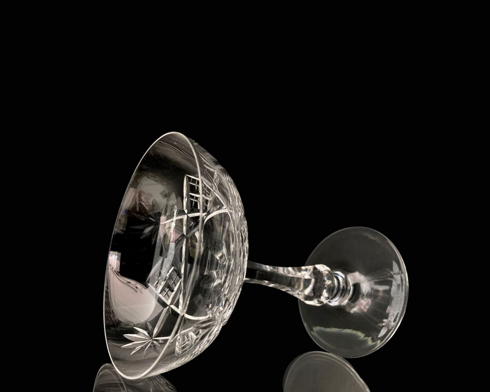 Art Deco Champagne Coupes | 2 Pcs | Val Saint Lambert, Baccarat, Saint Louis