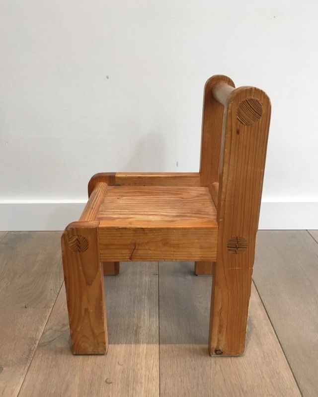 50s 29472: Unusual Small Baby Chairs. Circa 1970 photo vintage