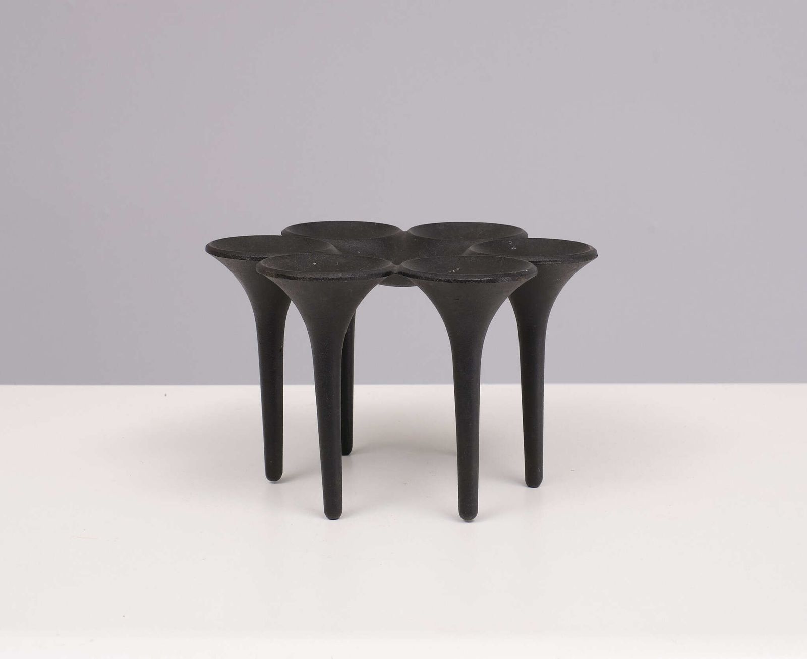 Holmgren Illums Bolighus, Cast Iron Candle Holder 1960s Denmark photo furniture
