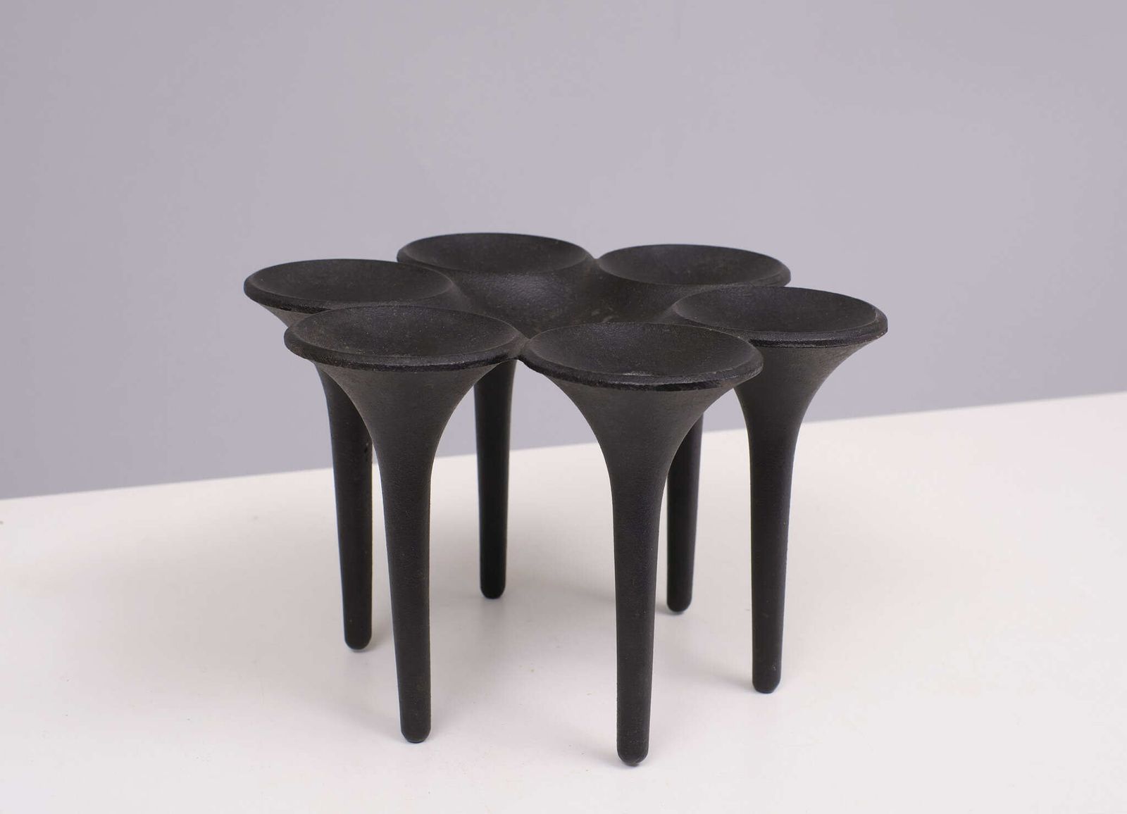 Holmgren Illums Bolighus, Cast Iron Candle Holder 1960s Denmark photo Home Decor