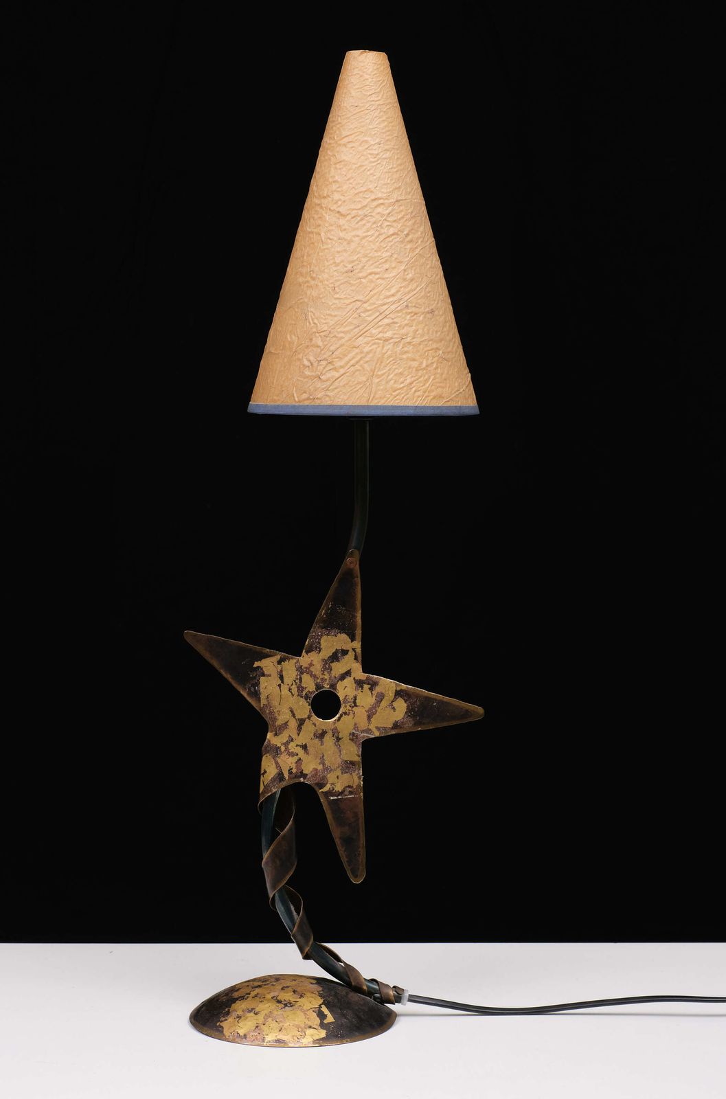 Robert Kostka Handmade Star Table Lamp 1980s France photo Lighting