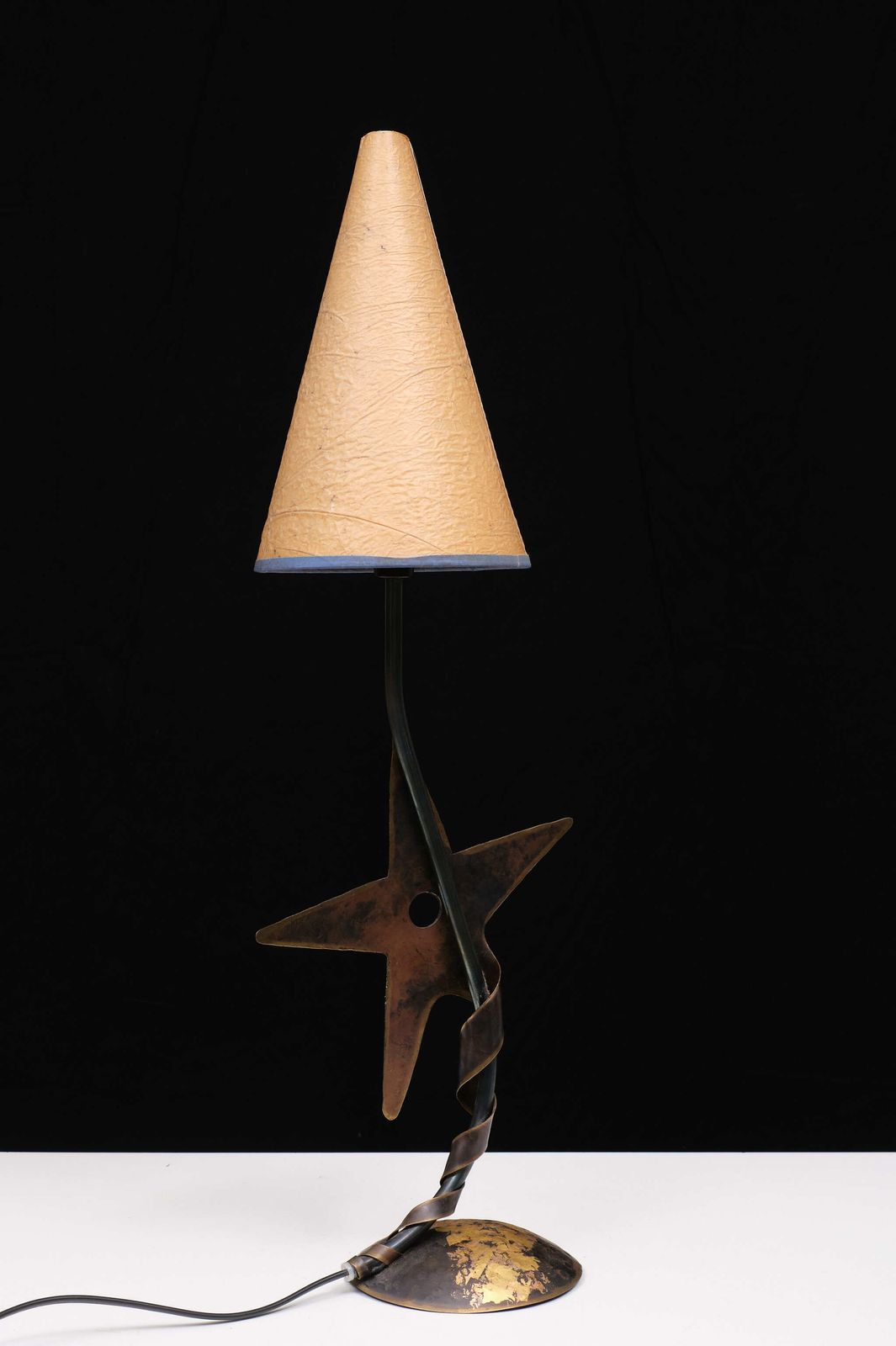 photo furniture Robert Kostka Handmade Star Table Lamp 1980s France