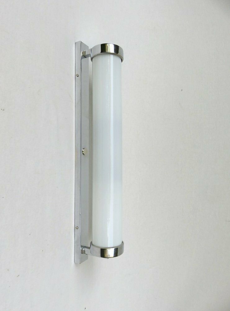 Chrome Plated Glass Wall Lamp From Napako, Czech Republic, 1930s