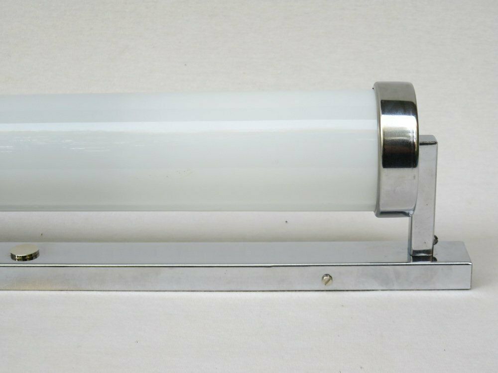 1643.05 Chrome Plated Glass Wall Lamp From Napako, Czech Republic, 1930s photo