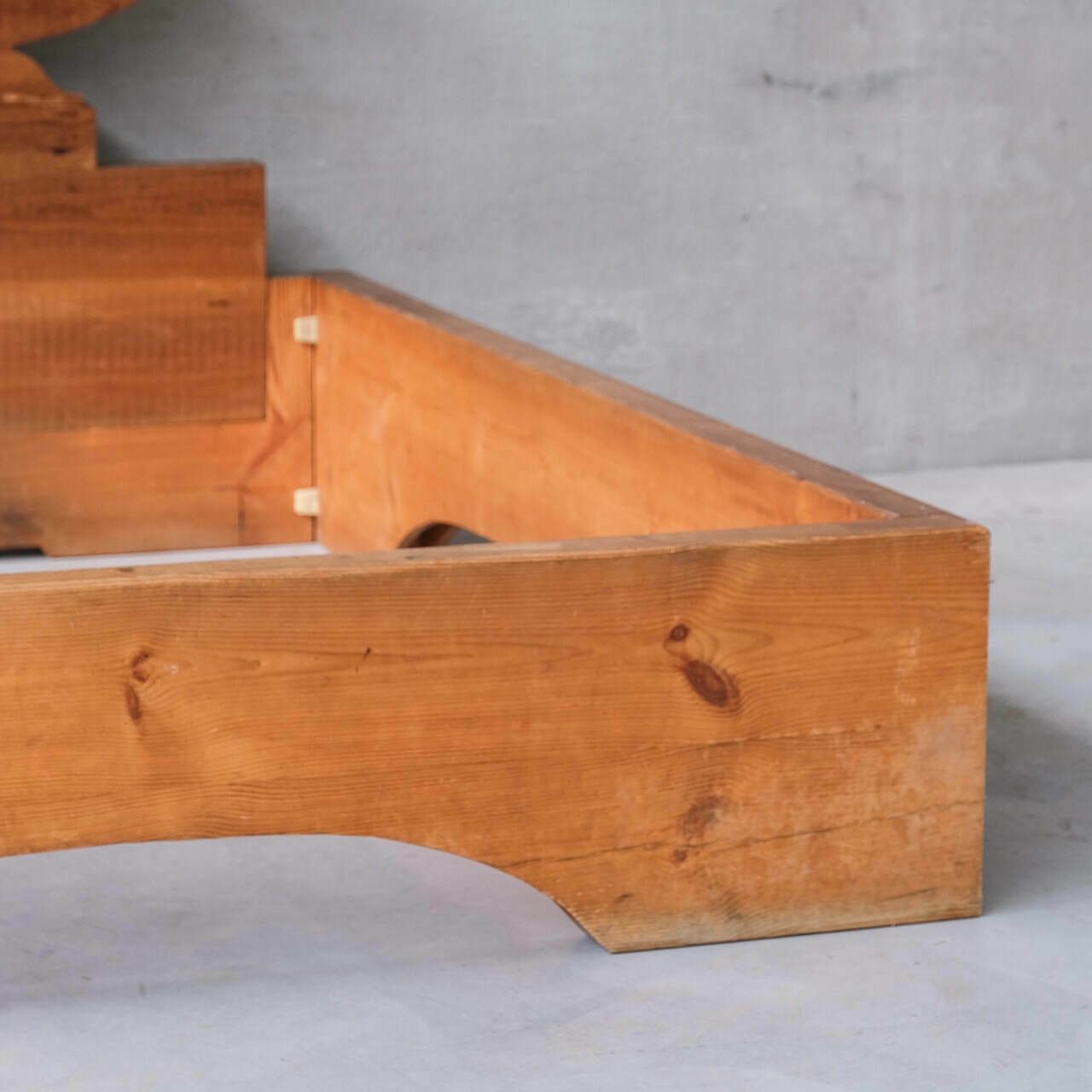 Mario Ceroli Bocca Della Verità Mid Century Italian Bed For Poltronova photo furniture