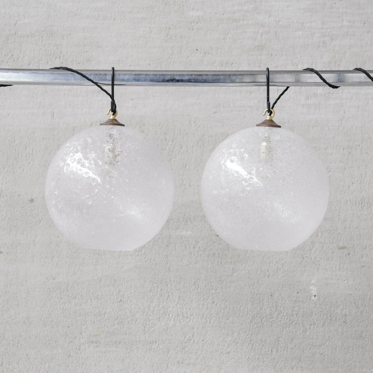 Italian Mid Century 'Lava' Murano Glass Pendant Light (9 Available) photo buy