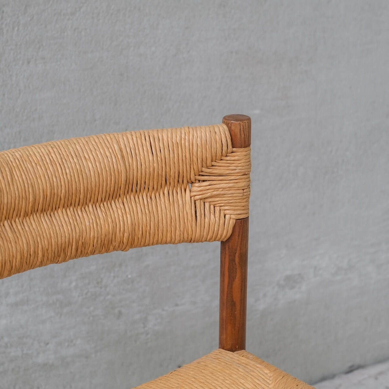 Set Of Four Charlotte Perriand 'Dordogne' Model Mid Century Dining Chairs photo buy