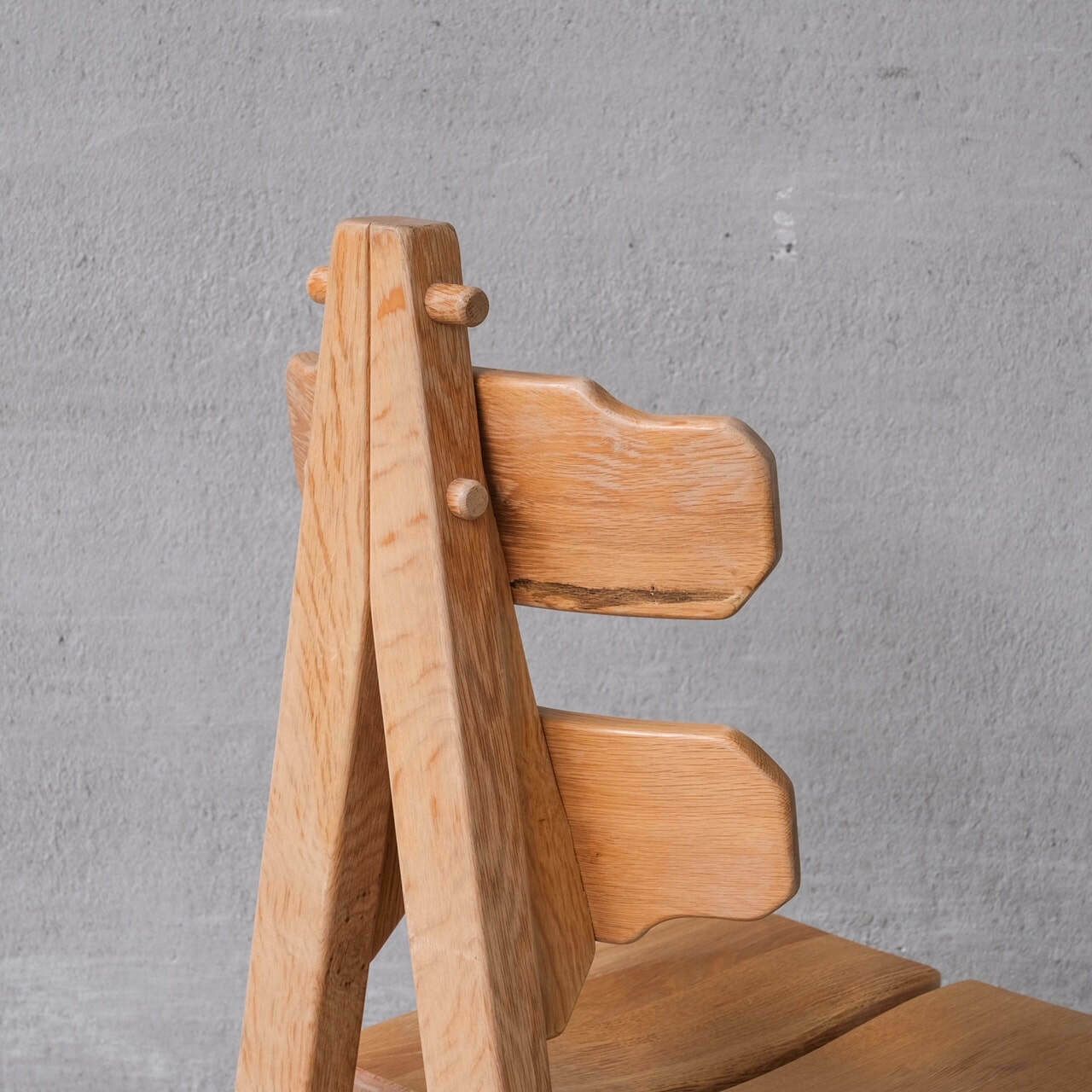 photo furniture Set Of Six Brutalist Spanish Mid Century Dining Chairs