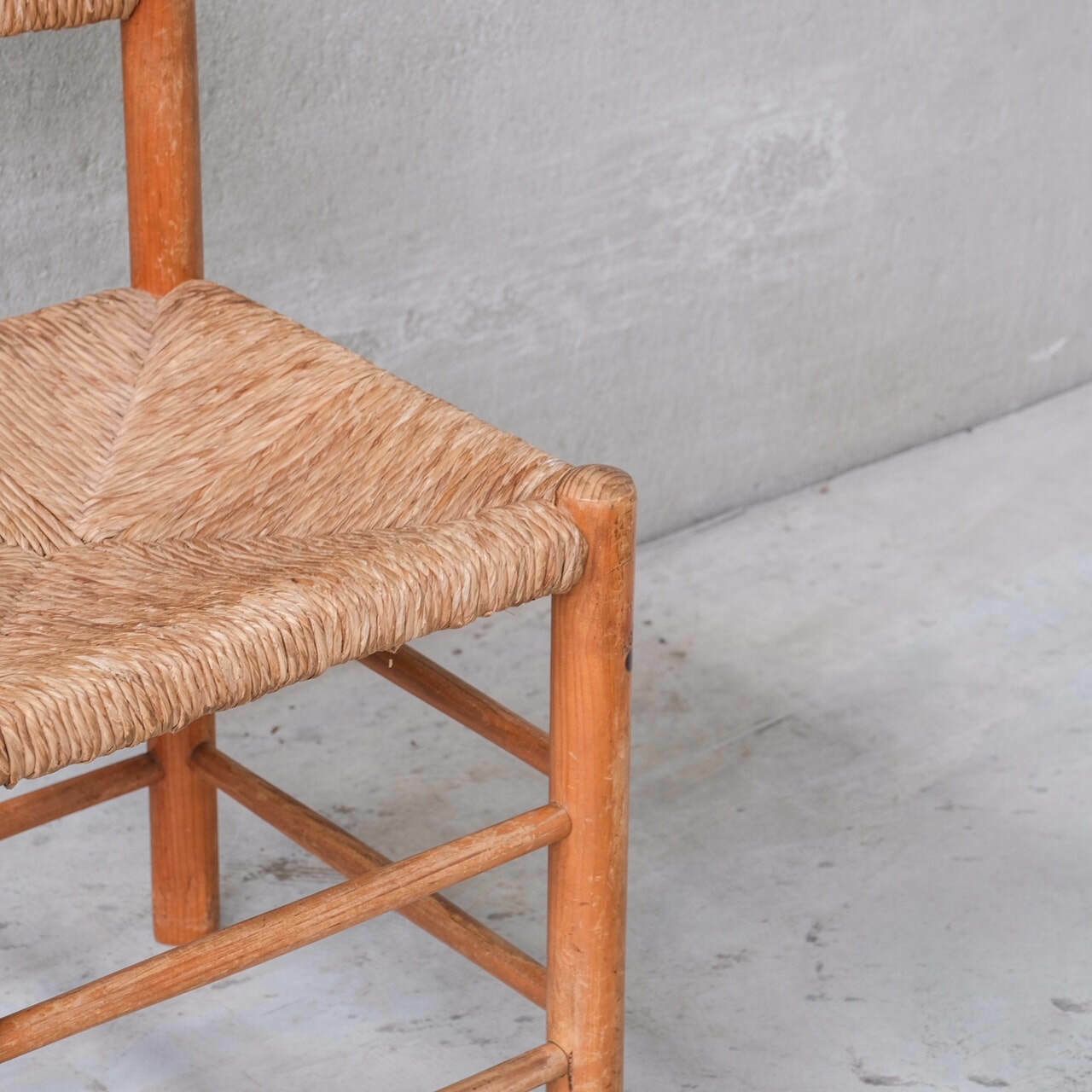 Single Mid Century Rush Chair By Ate Van Apeldoorn For Houtwerk Hattem photo vinterior