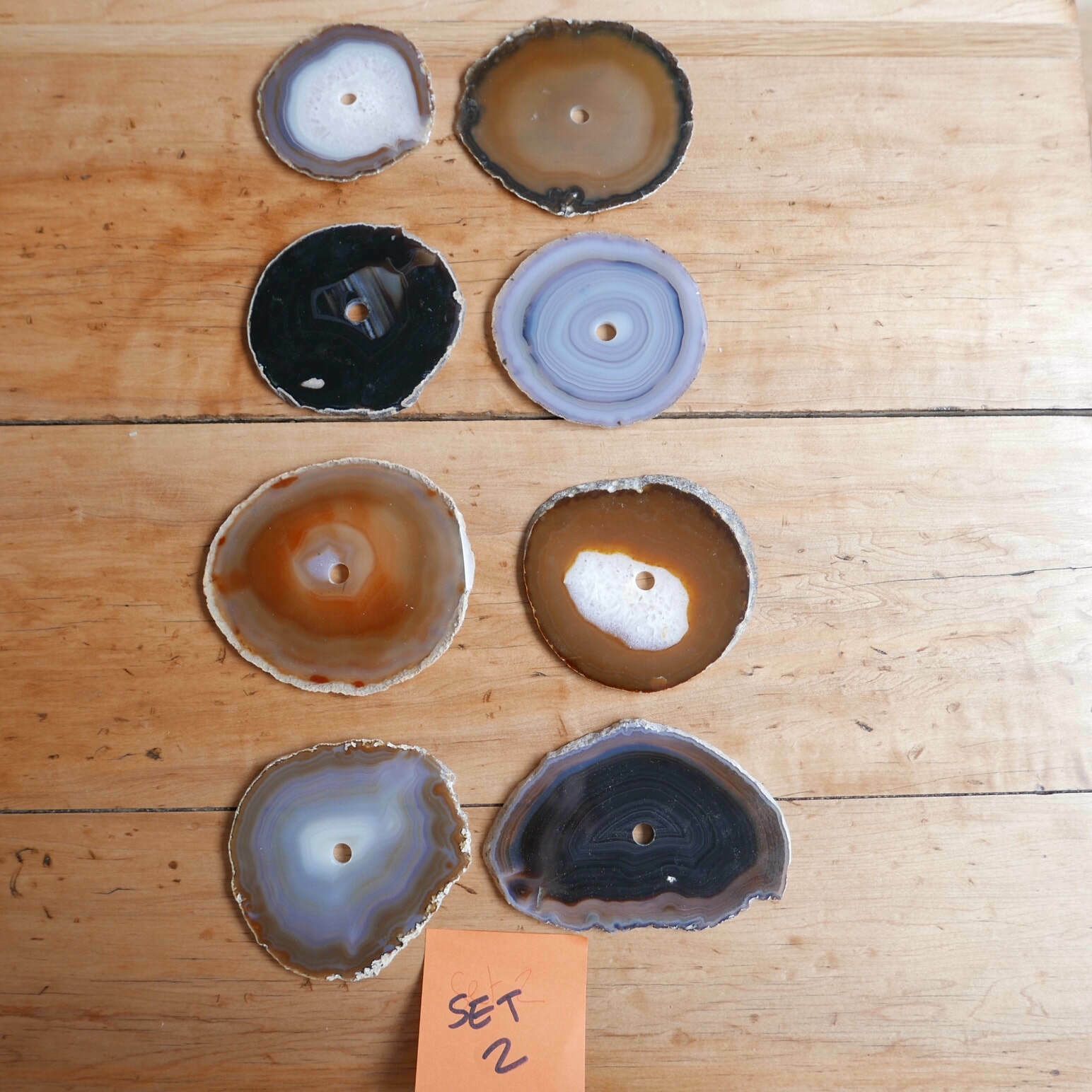 French Mid Century Stone Coasters (Set Of 6) photo 125.0