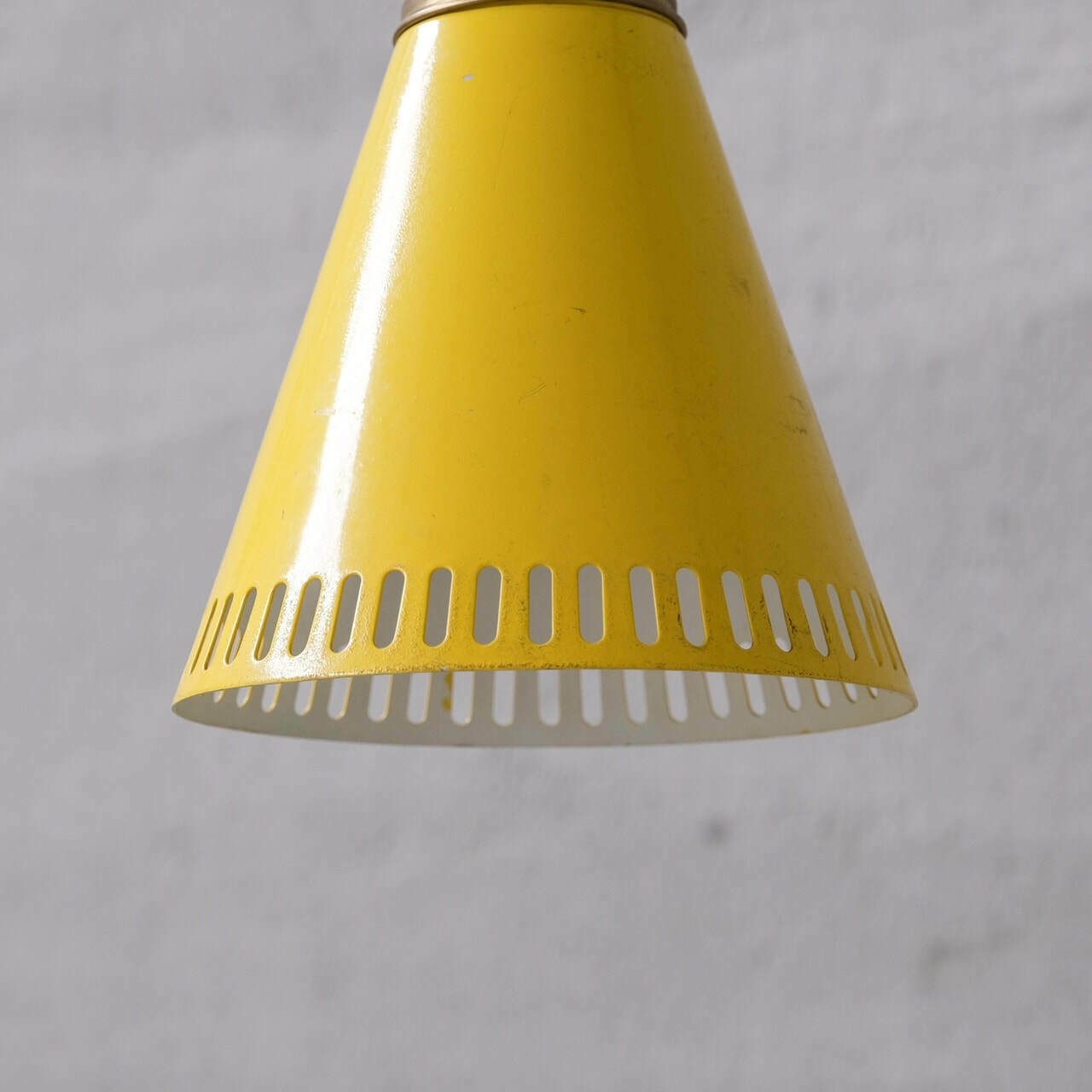 New Old Stock Mid Century Metal Pendant Shade Lights (6 Available) photo Lighting