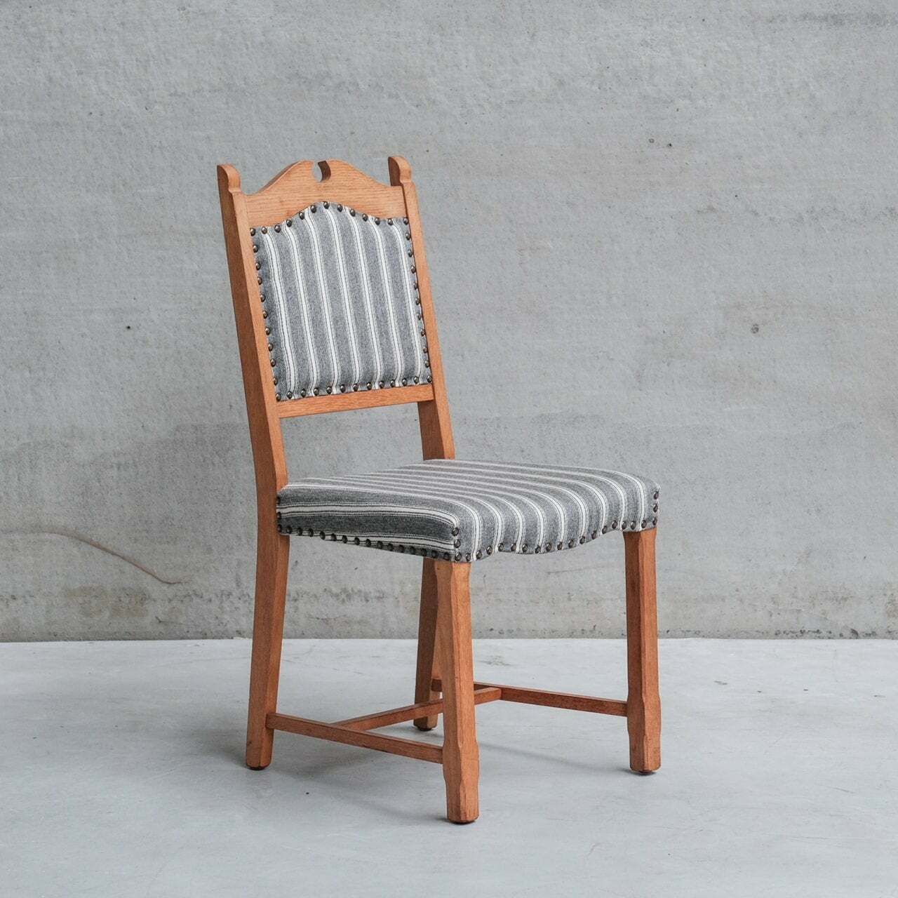 Set Of Six Mid Century Danish Oak Dining Chairs photo furniture