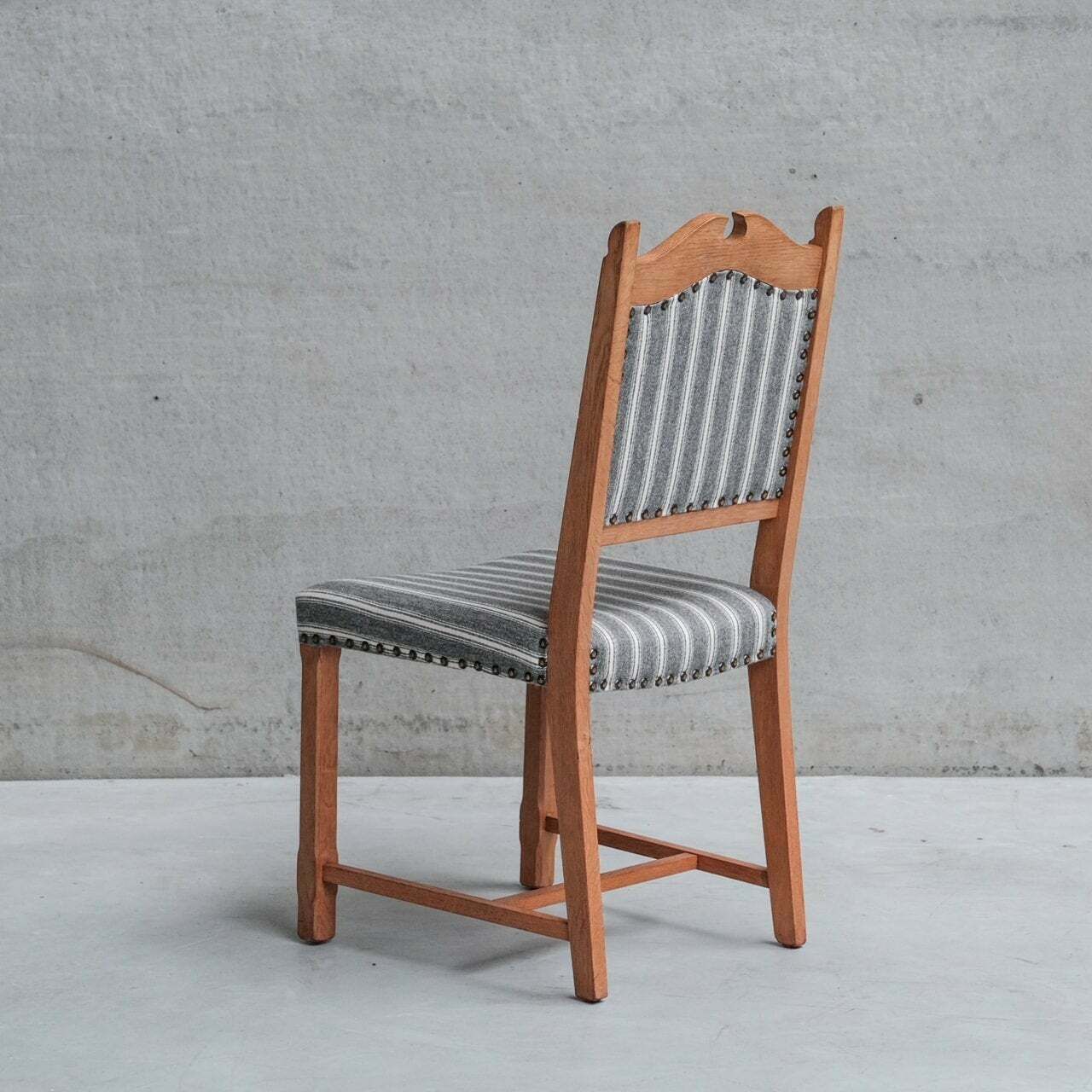 Set Of Six Mid Century Danish Oak Dining Chairs photo for sale