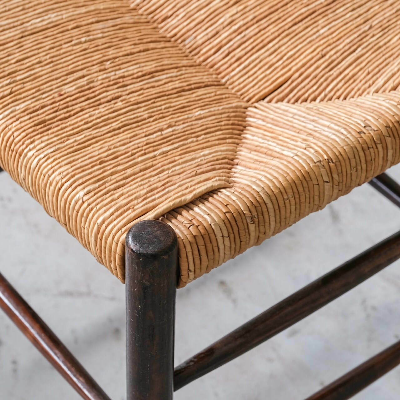 Set Of Four Charlotte Perriand 'Dordogne' Model Mid Century Dining Chairs photo buy