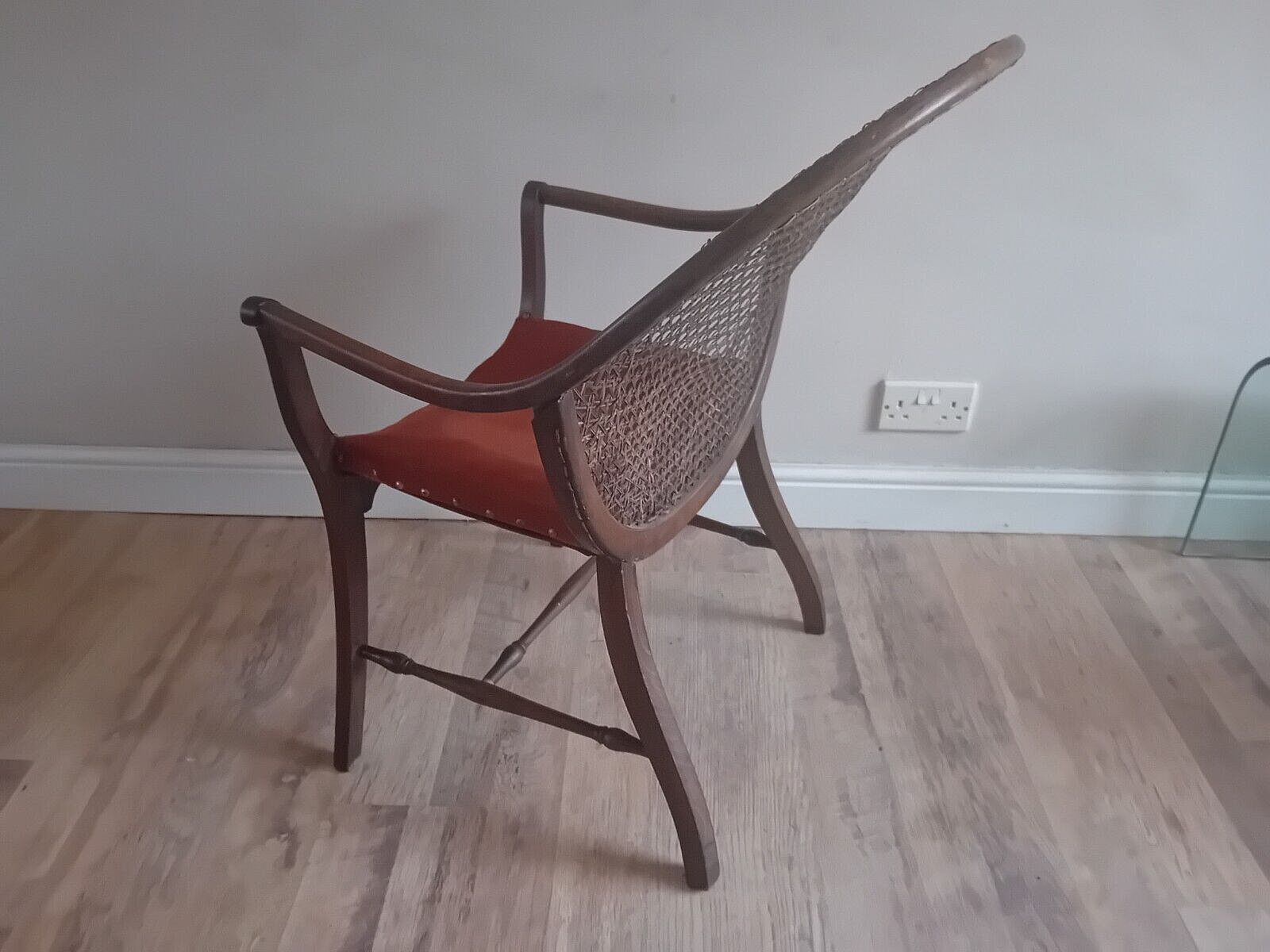 Furniture Delightful French Art Deco 1920's Elm Bedroom , Landing , Hall ,Armchair photo