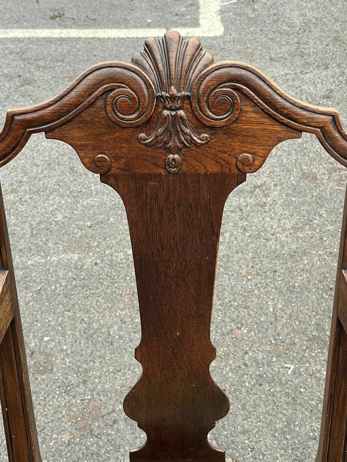 Furniture English Country Home Antique Mahogany Library Armchair. photo