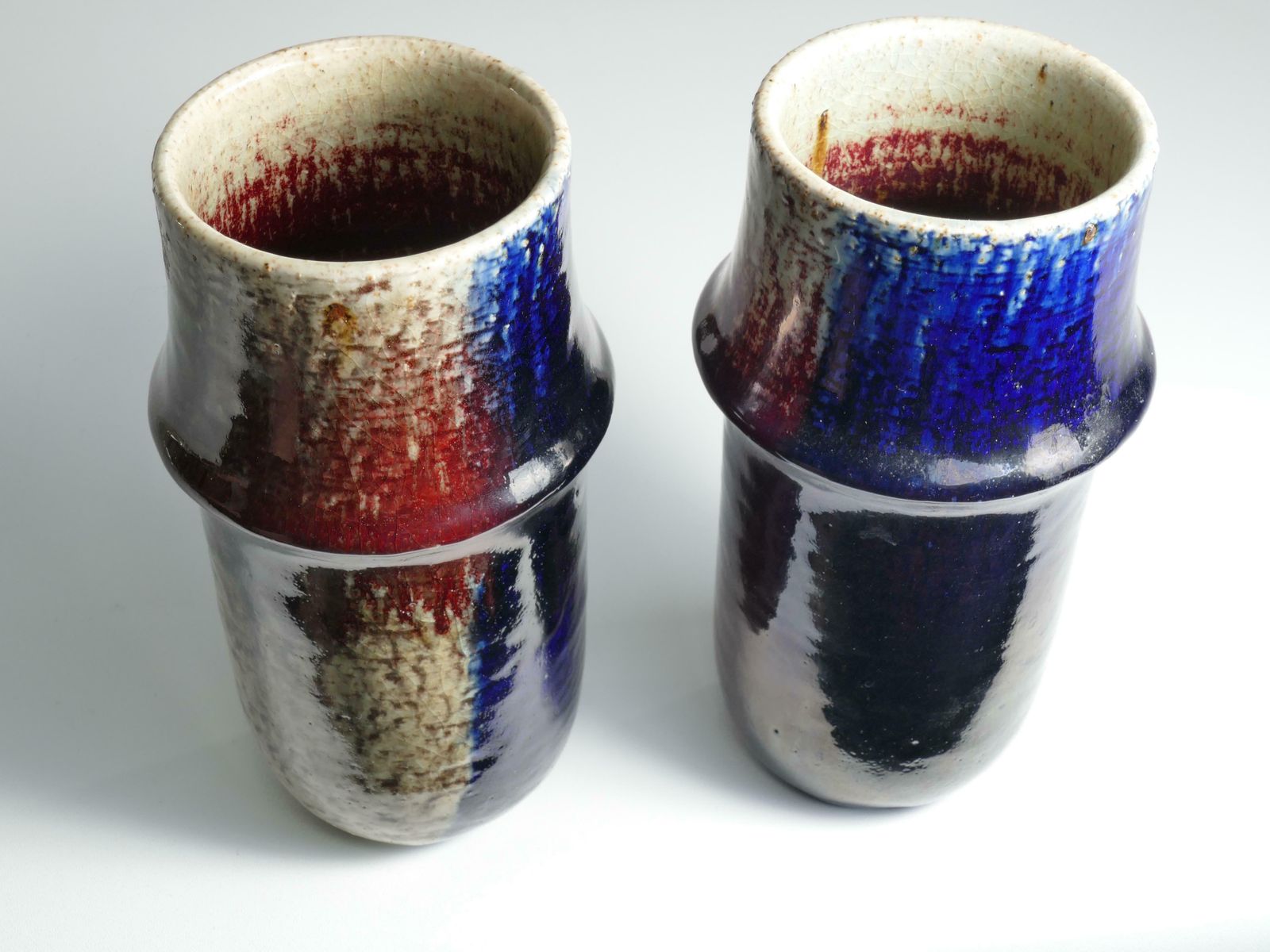 Scandinavian Modern Set Of 2 Ceramic Vases, Sylvia Leuchovius, Rörstrand 1976 £1,288.86per Set photo 1289.0