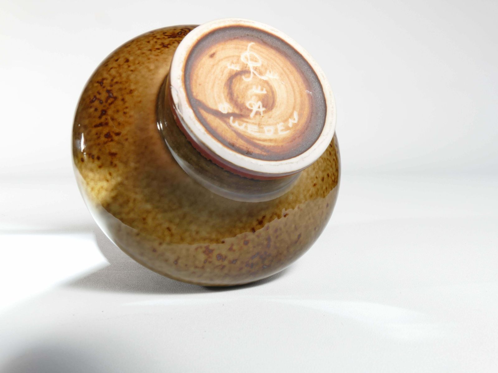 photo vinterior Mid Century Modern Stoneware Bamboo Vase, By Olle Alberius For Rörstrand, Sweden