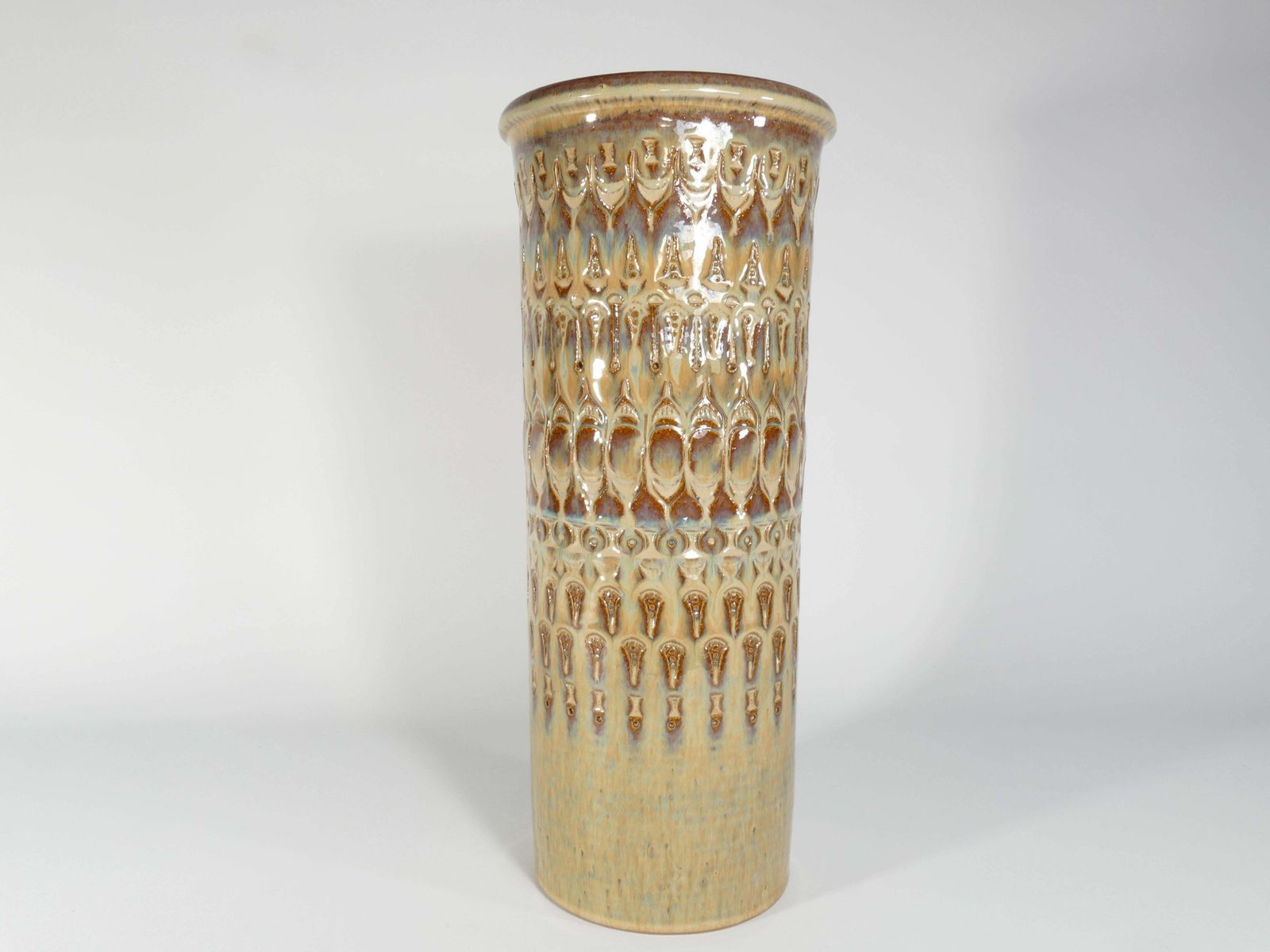Scandinavian Modern Stoneware Floor Vase, "3119" Søholm Stentøj, 1960's photo 379.0