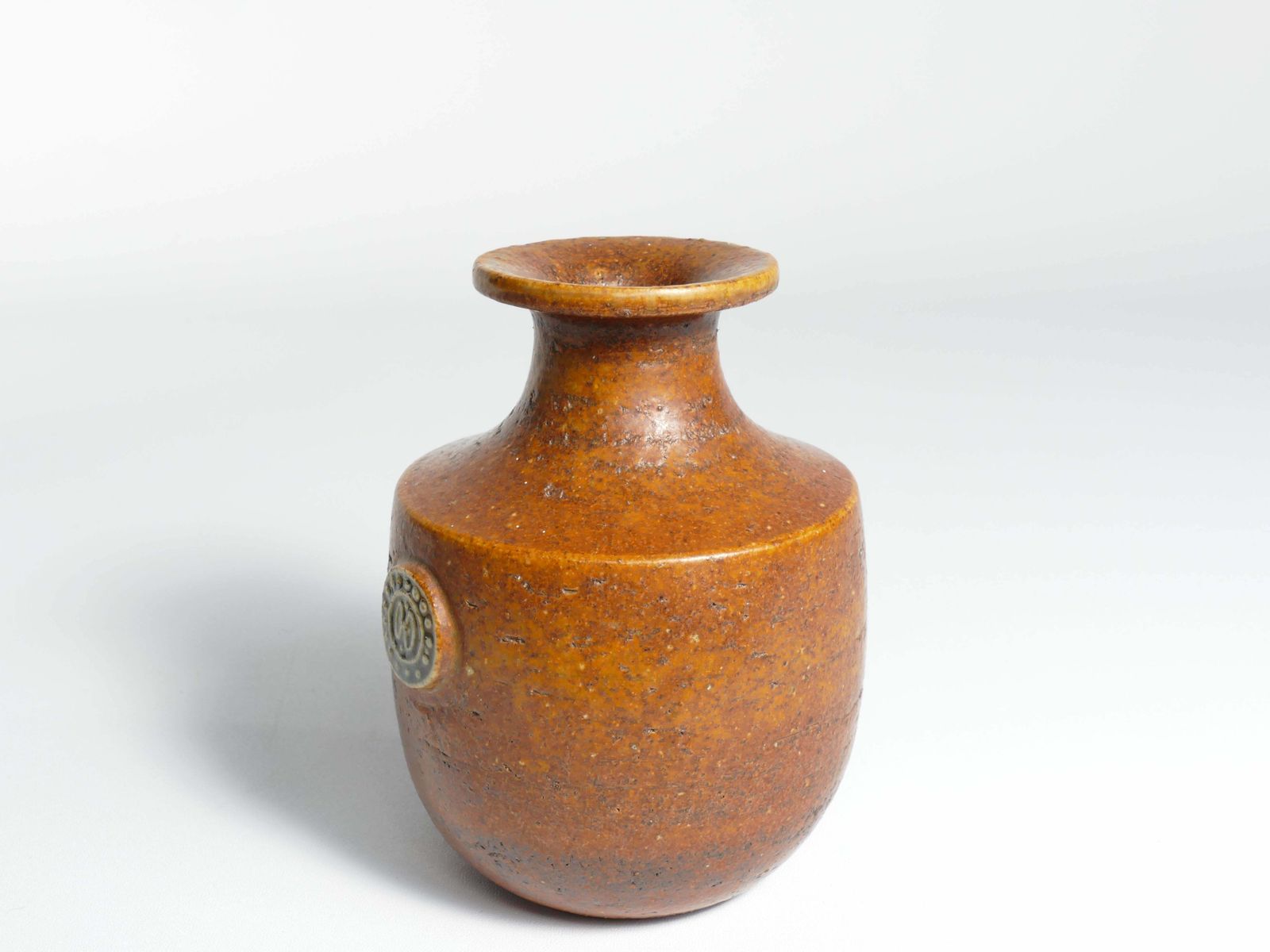 Desert Brown Sahara Vase By Sven Wejsfelt For Gustavsberg, Sweden 1970s photo buy