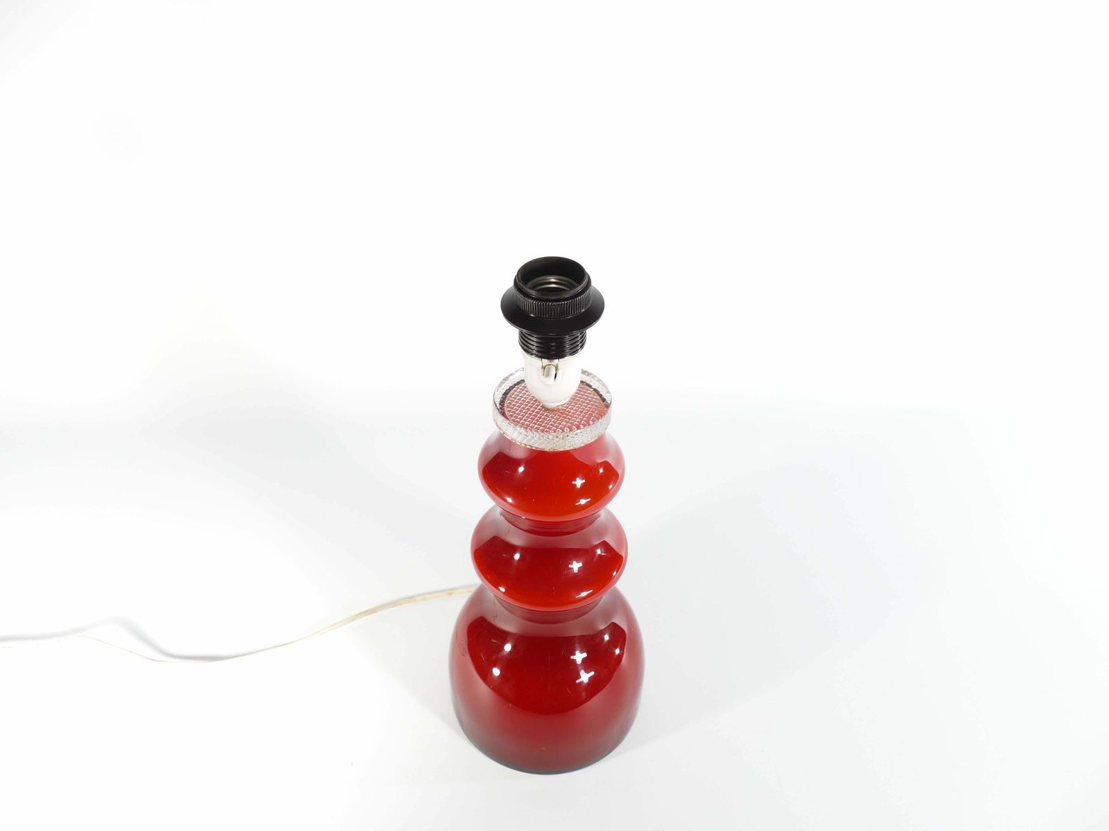 Scandinavian Modern Oxblood Red Table Lamp By Gert Nyström For Hyllinge photo Lighting