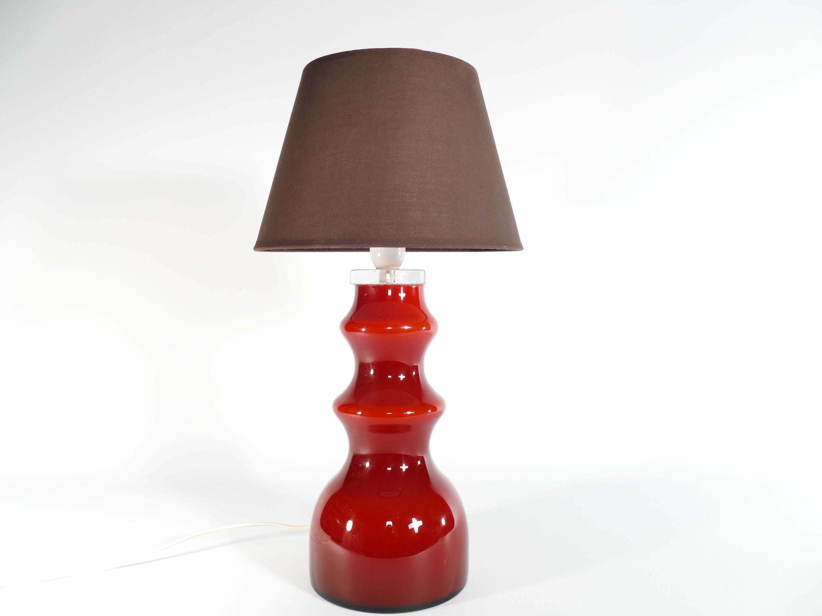 photo furniture Scandinavian Modern Oxblood Red Table Lamp By Gert Nyström For Hyllinge