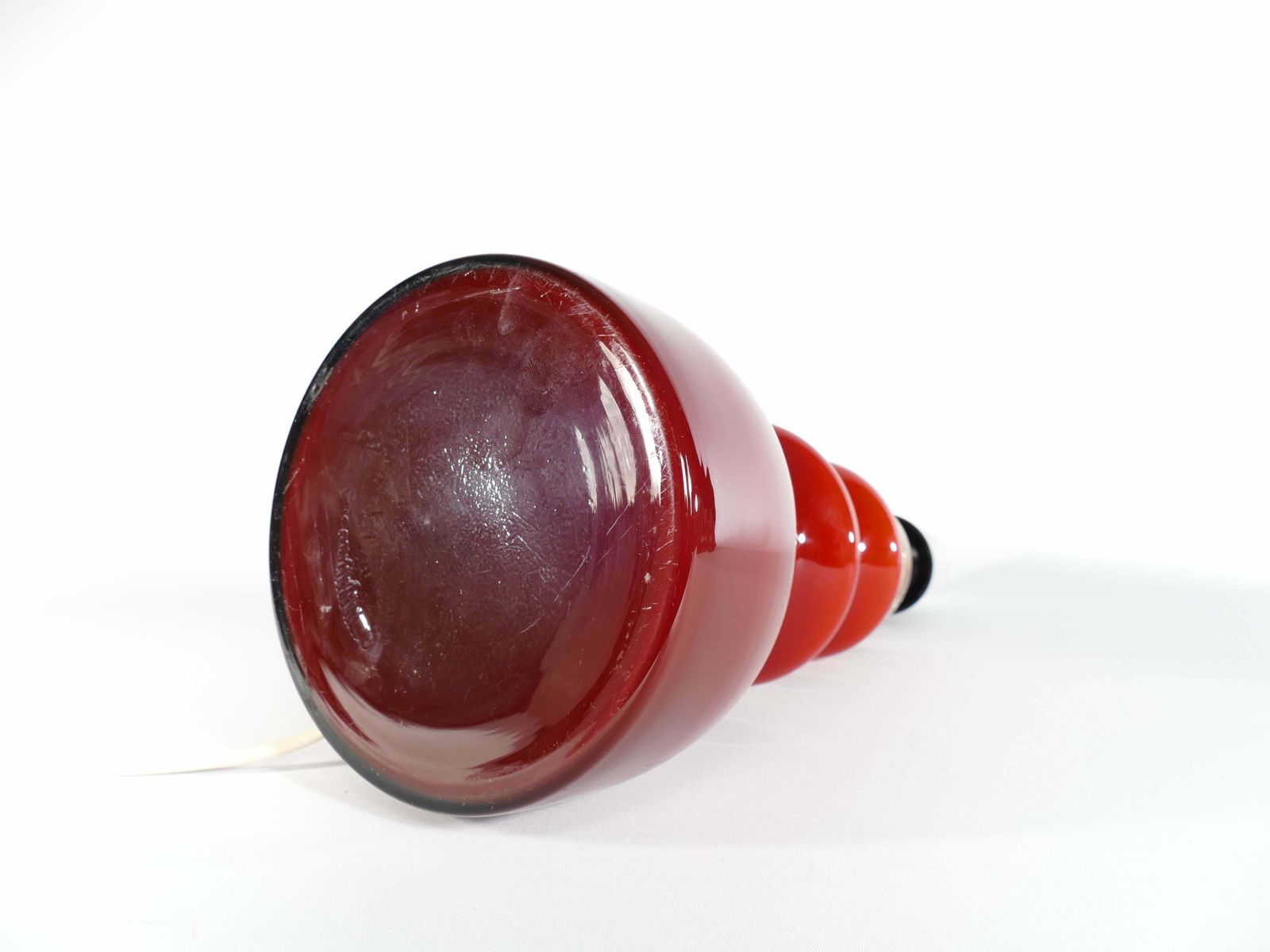 photo buy Scandinavian Modern Oxblood Red Table Lamp By Gert Nyström For Hyllinge