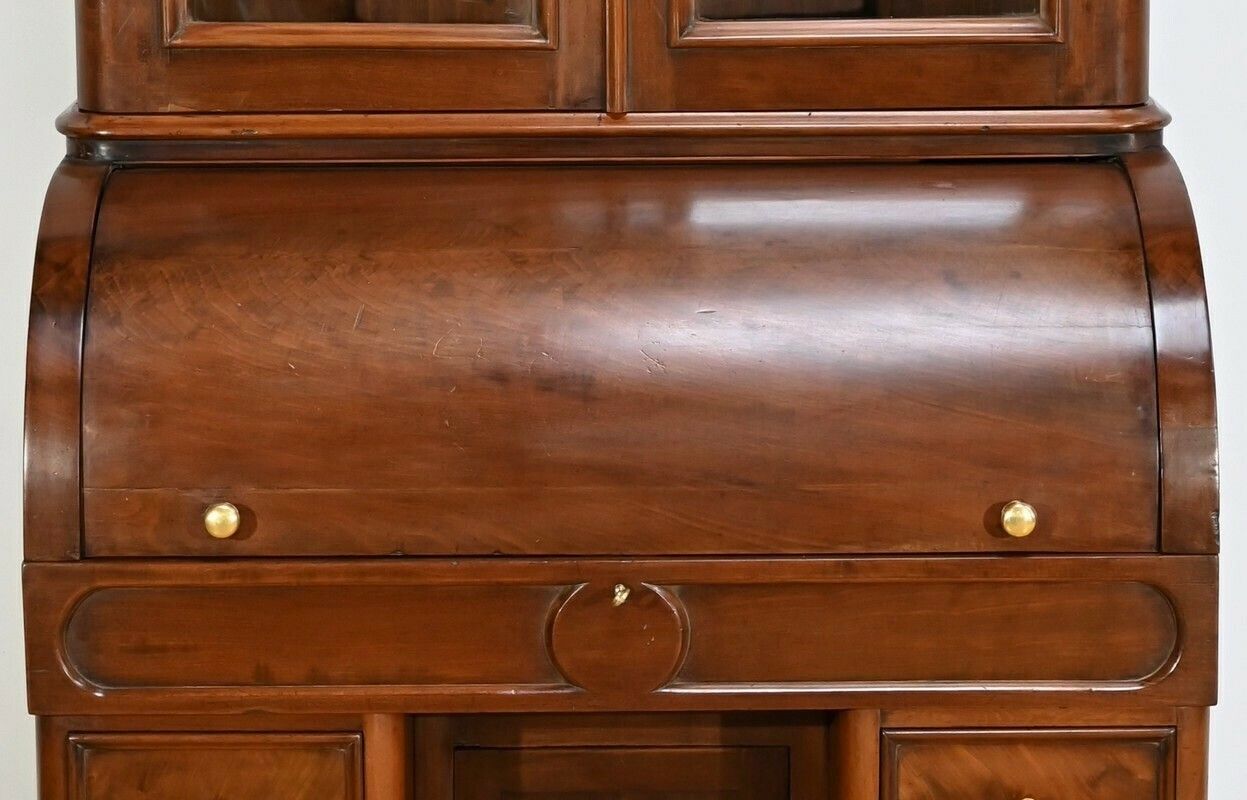 photo furniture Mahogany Cylinder Library Desk, Victorian Period, England – 1850